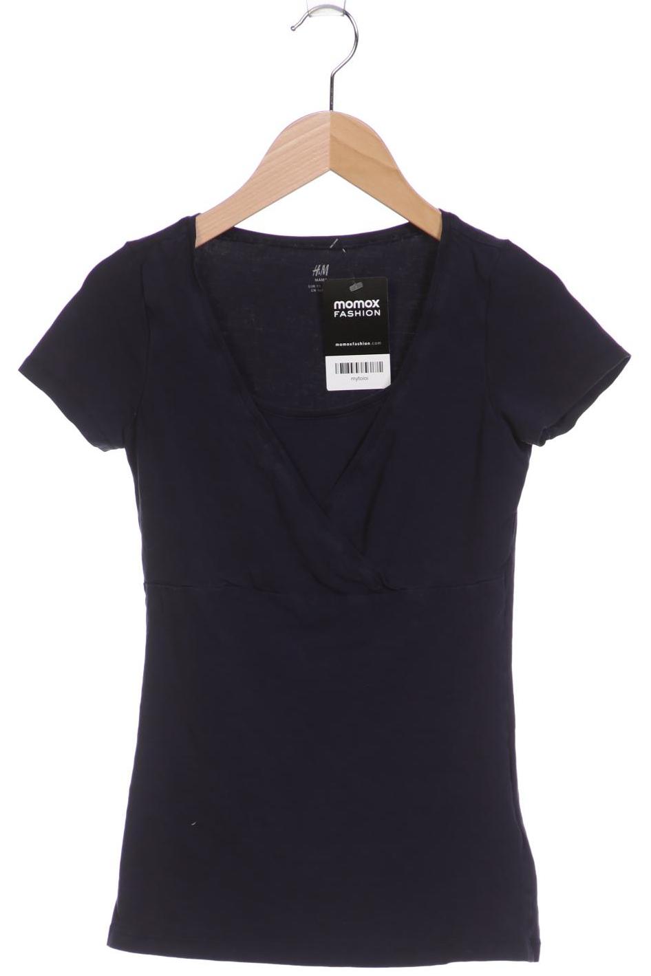 

H&M Mama Damen T-Shirt, marineblau, Gr. 34