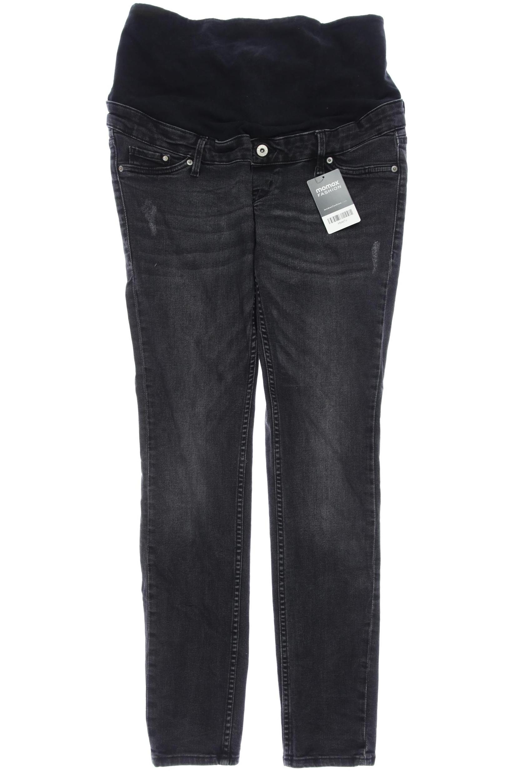 

H&M Mama Damen Jeans, schwarz, Gr. 42