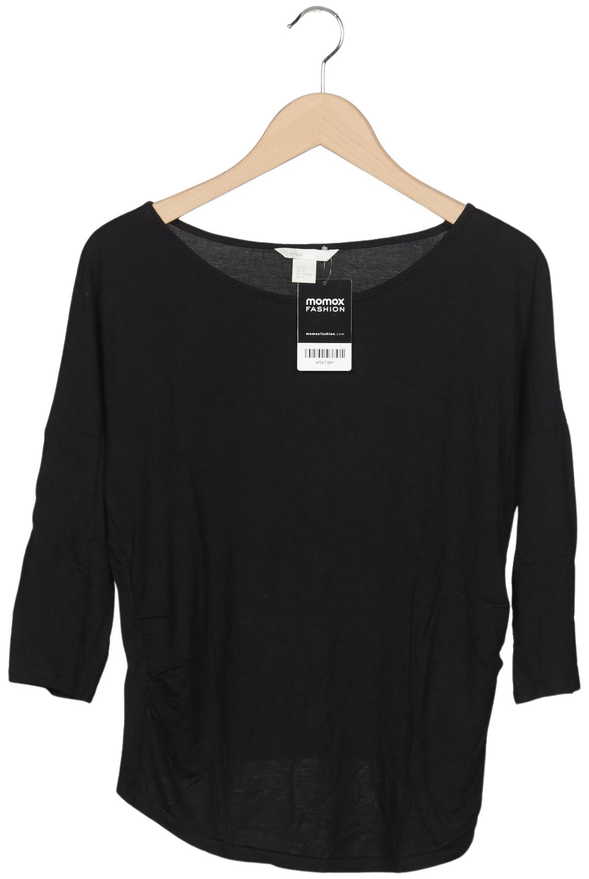 

H&M Mama Damen Langarmshirt, schwarz, Gr. 38