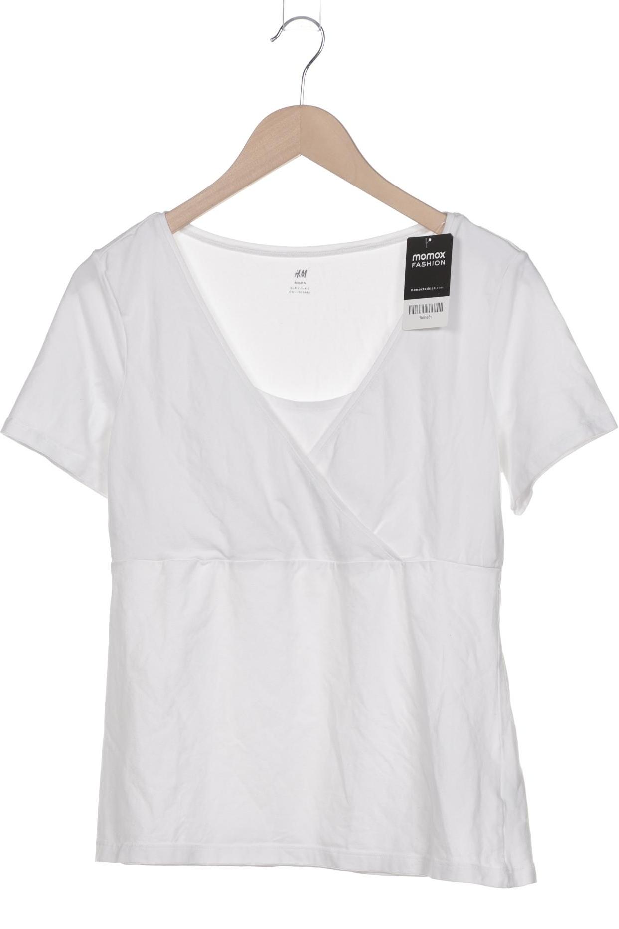 

H&M Mama Damen T-Shirt, weiß, Gr. 42