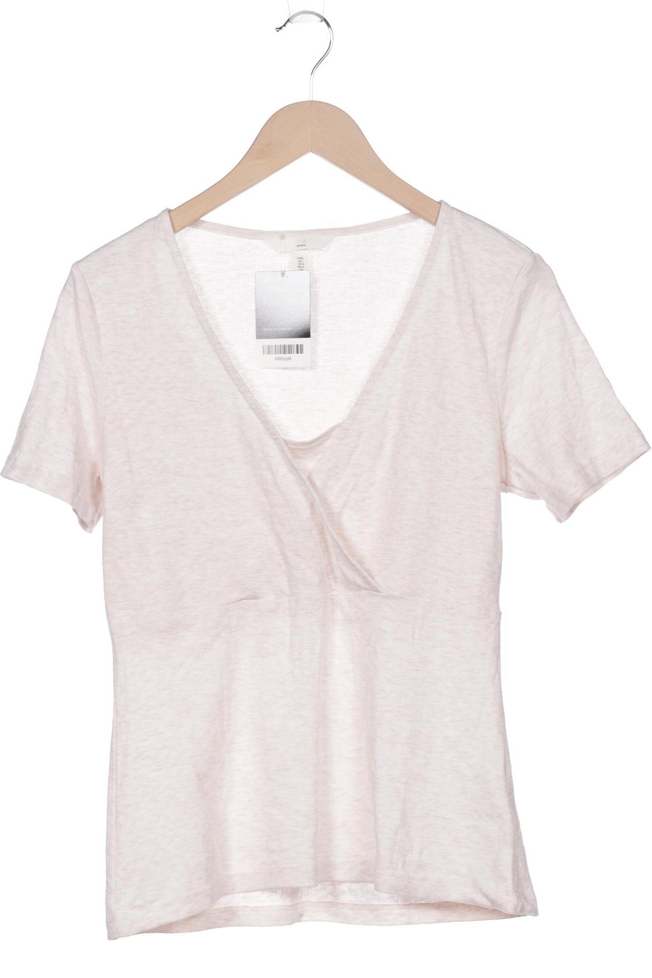 

H&M Mama Damen T-Shirt, beige, Gr. 42