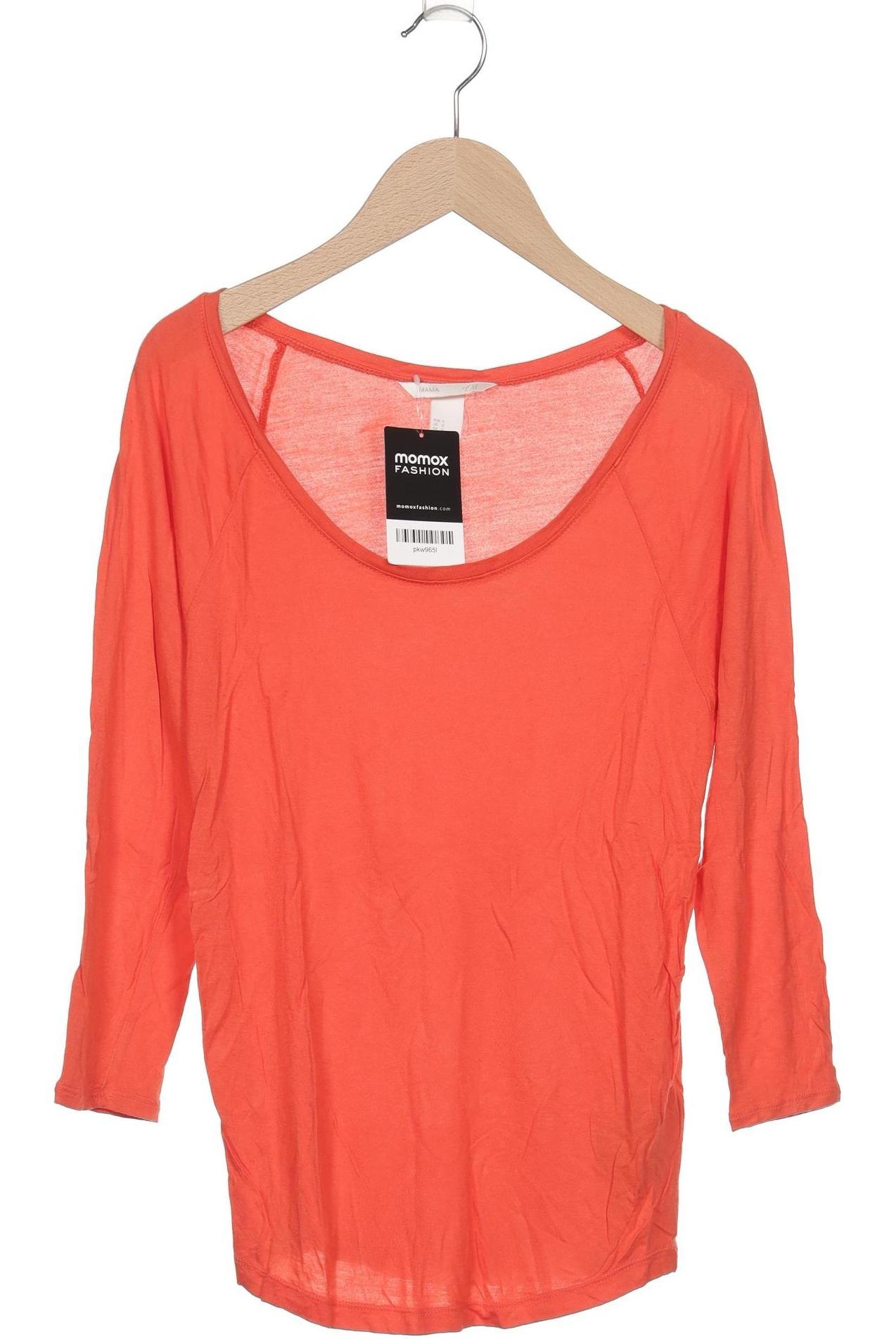 

H&M Mama Damen Langarmshirt, rot, Gr. 36