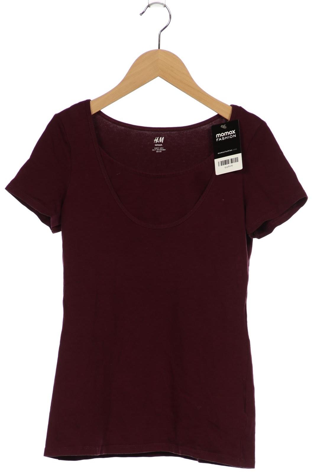 

H&M Mama Damen T-Shirt, bordeaux, Gr. 36