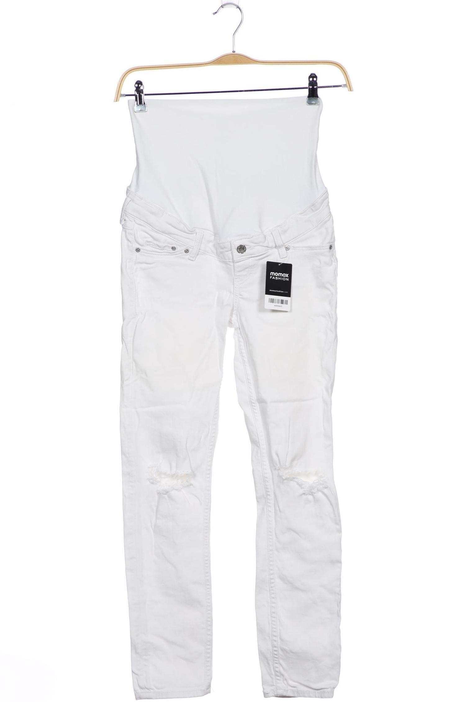 

H&M Mama Damen Jeans, weiß