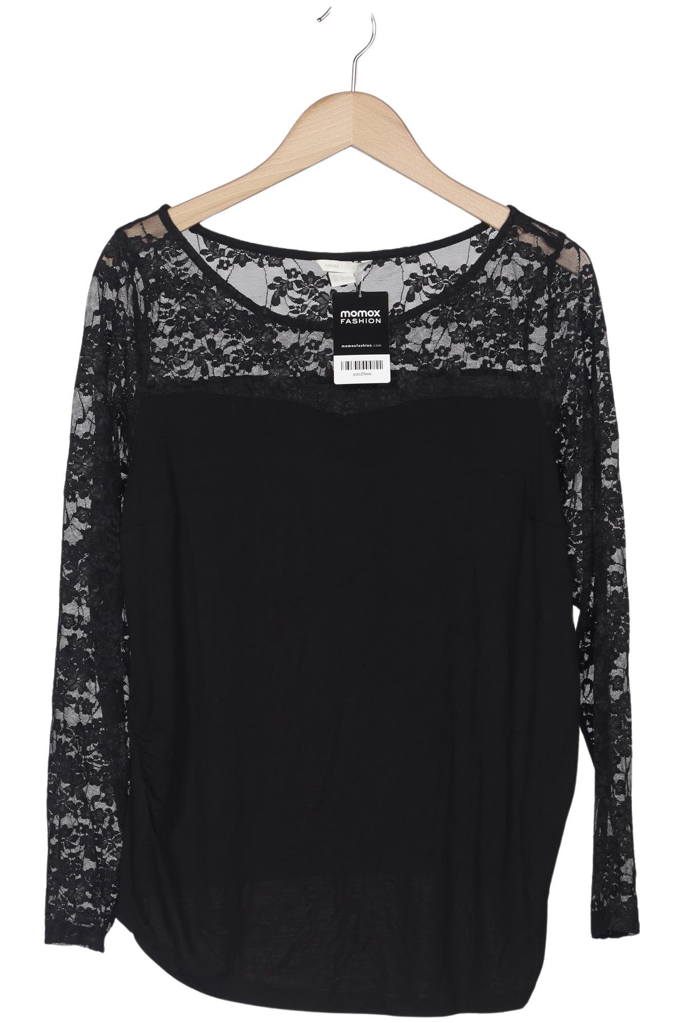 

H&M Mama Damen Langarmshirt, schwarz, Gr. 44