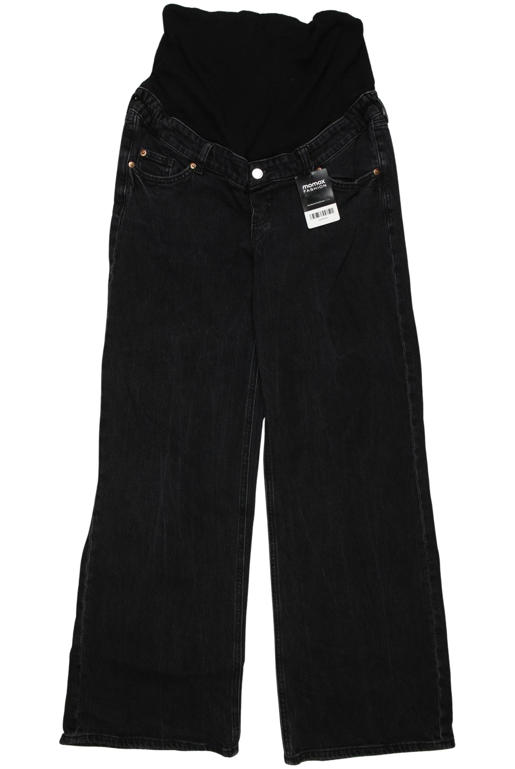 

H&M Mama Damen Jeans, schwarz, Gr. 0