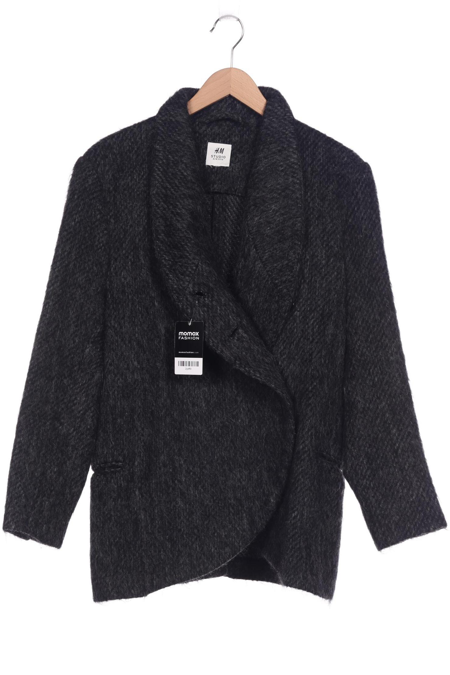 

H&M Studio Damen Mantel, grau, Gr. 40