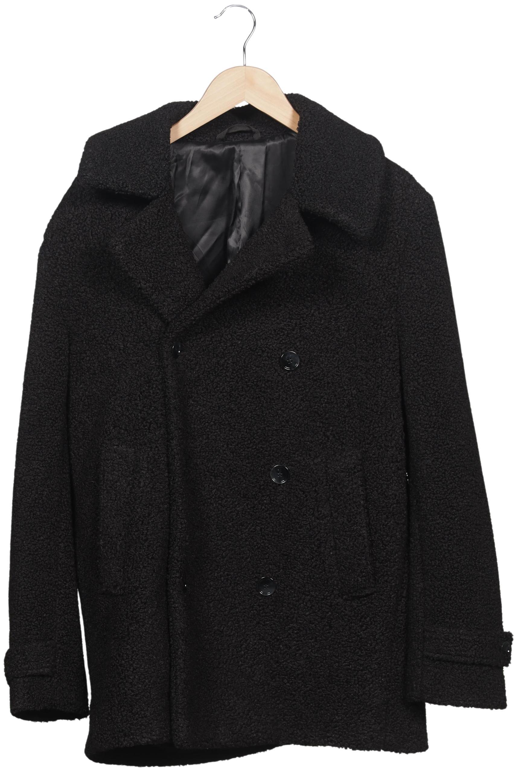 

H&M Studio Herren Mantel, schwarz, Gr. 48
