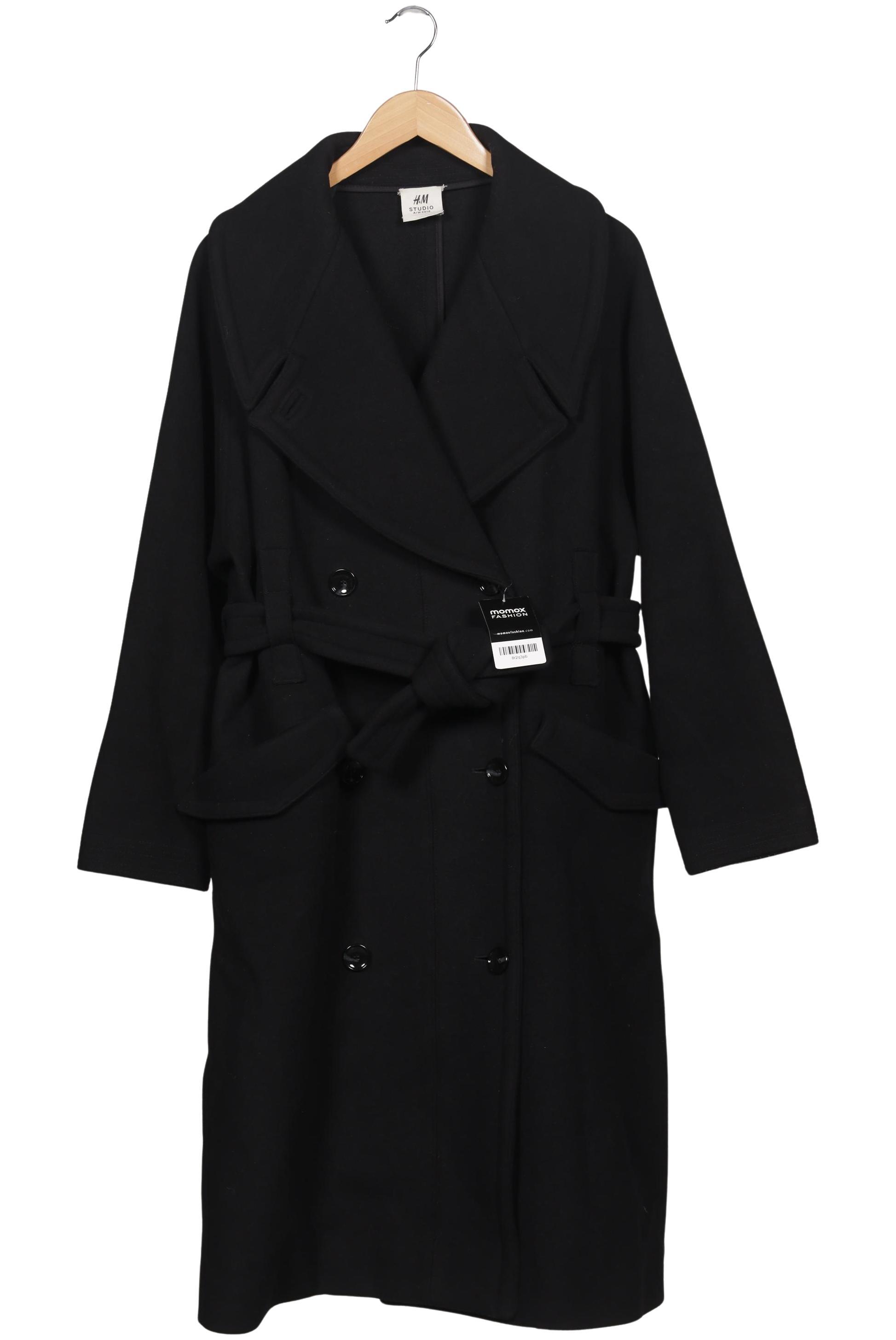 

H&M Studio Damen Mantel, schwarz, Gr. 36