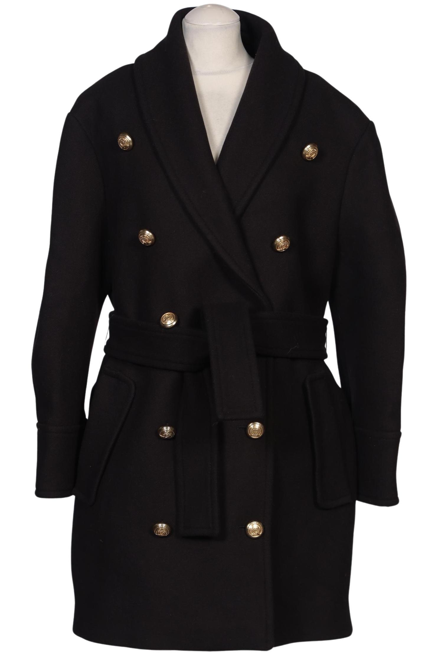 

H&M x Balmain Damen Mantel, schwarz, Gr. 38