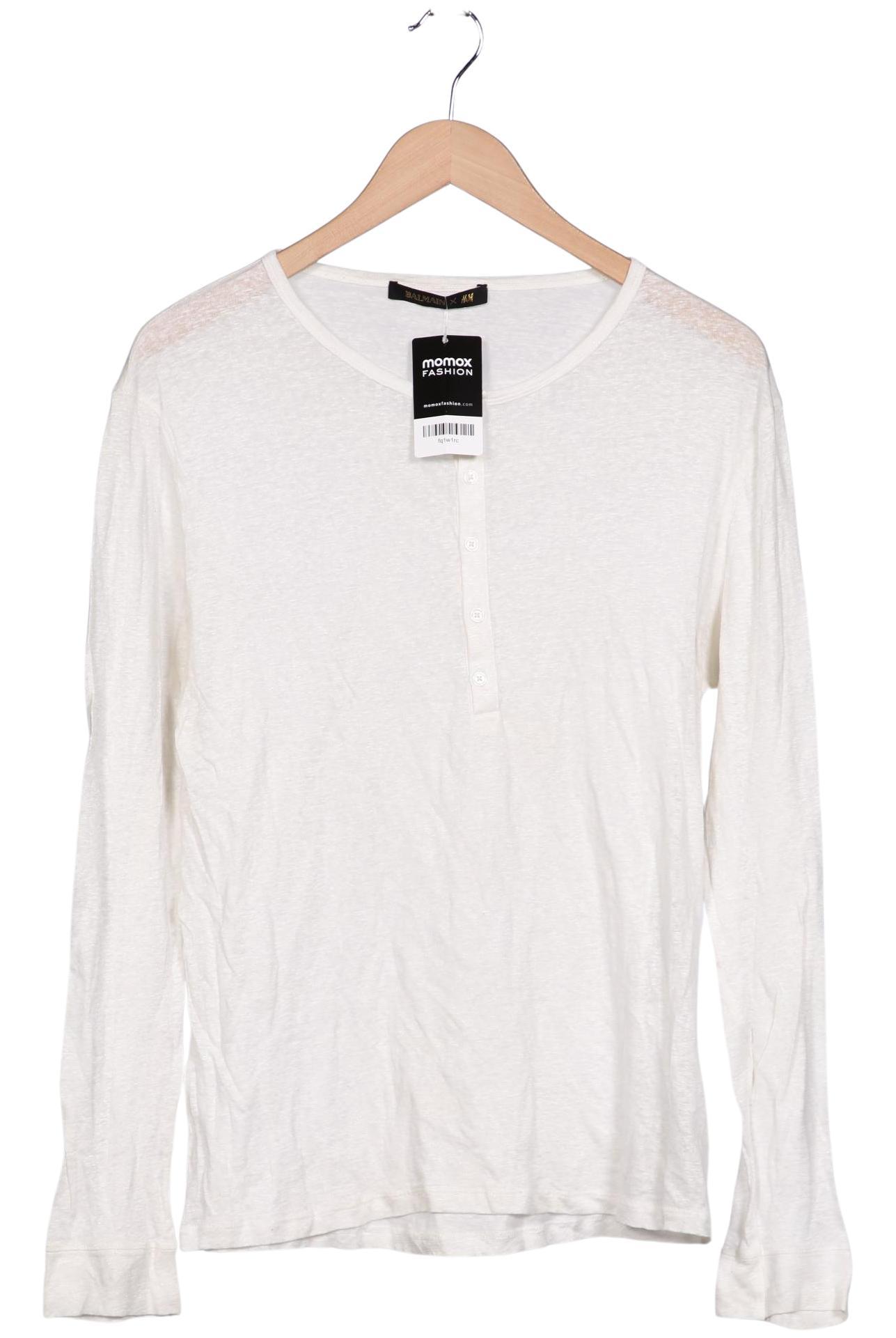 

H&M x Balmain Damen Langarmshirt, cremeweiß, Gr. 38