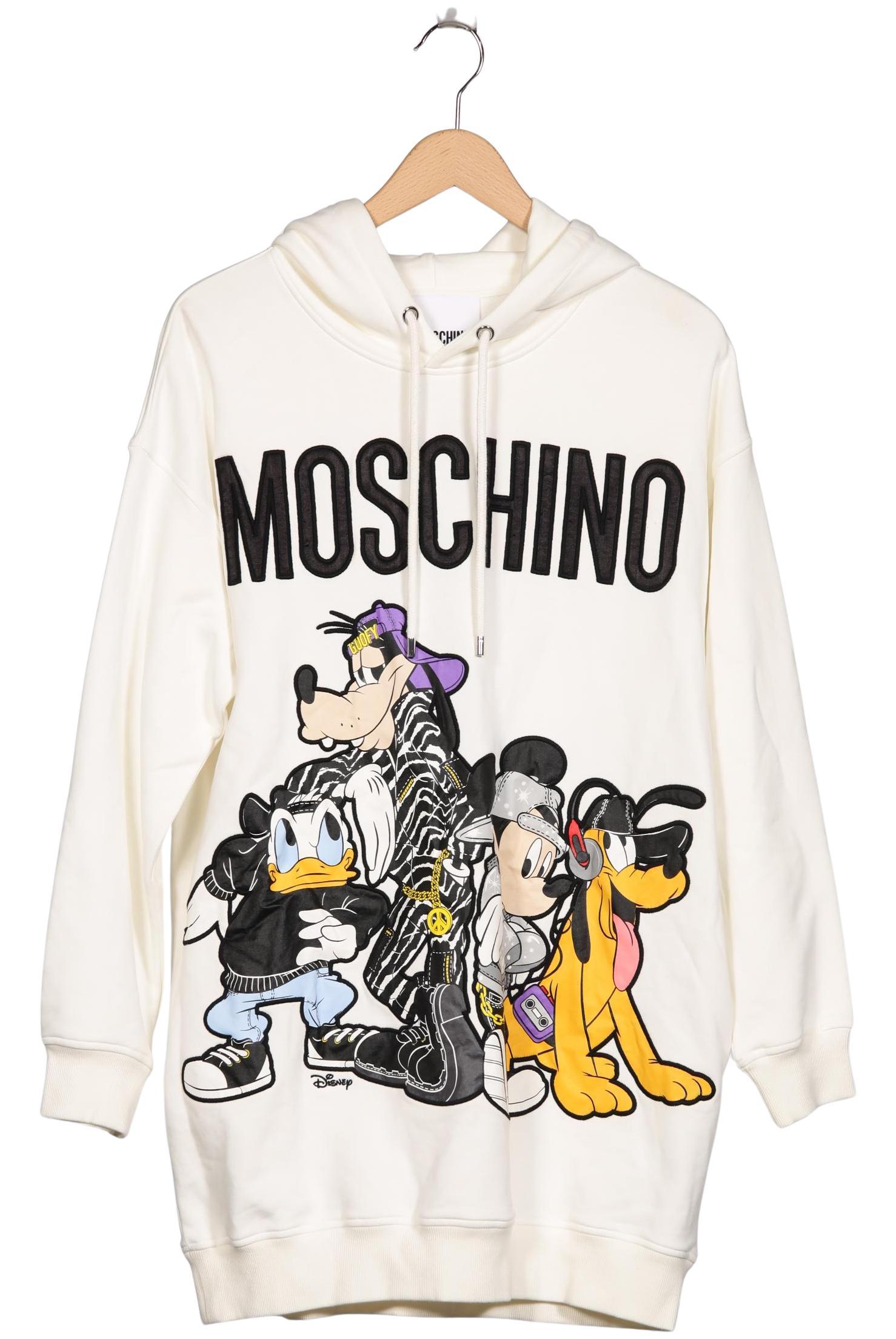 

H&M x Moschino Damen Kapuzenpullover, weiß, Gr. 38