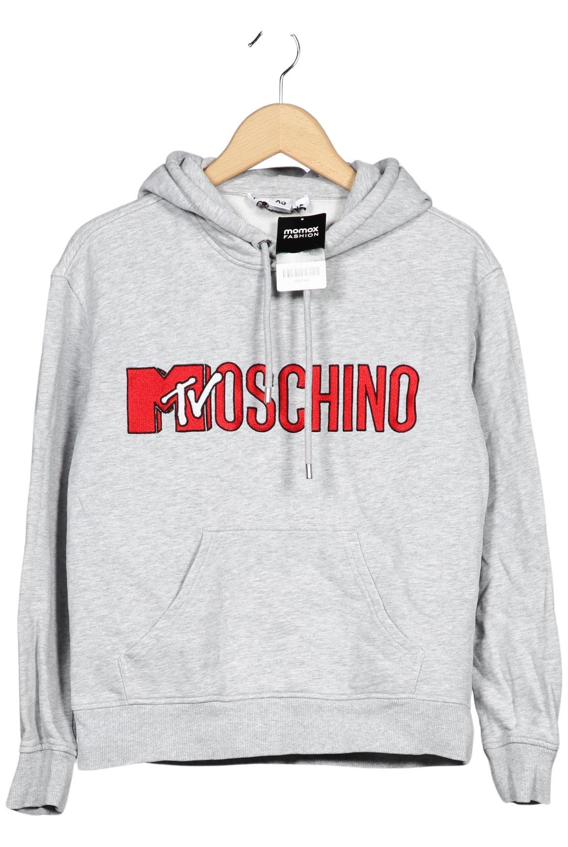

H&M x Moschino Damen Kapuzenpullover, grau, Gr. 34
