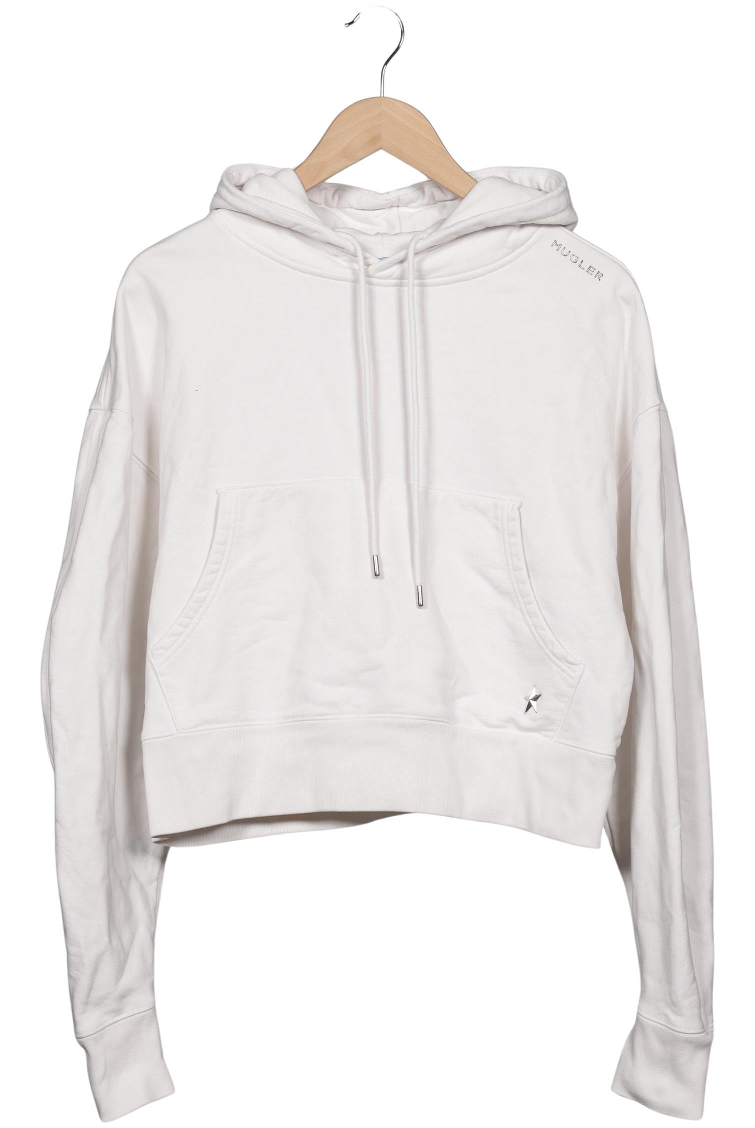 

H&M x Mugler Damen Kapuzenpullover, cremeweiß, Gr. 38