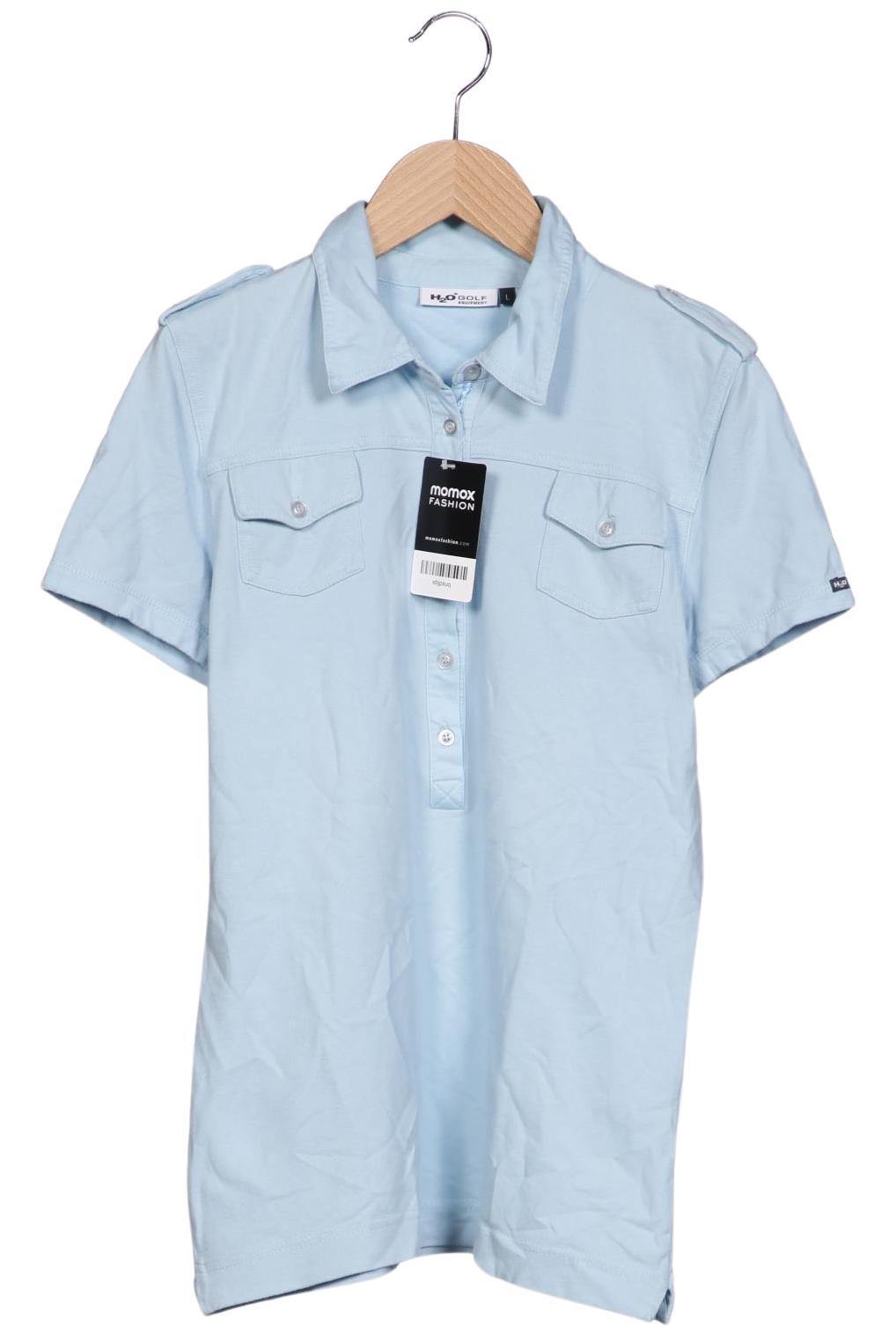 

H2O Damen Poloshirt, hellblau, Gr. 42
