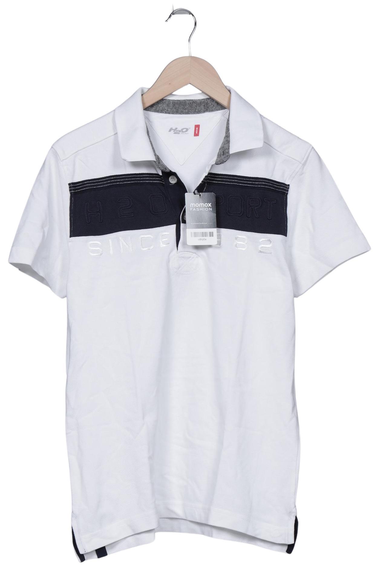 

H2O Herren Poloshirt, weiß, Gr. 48