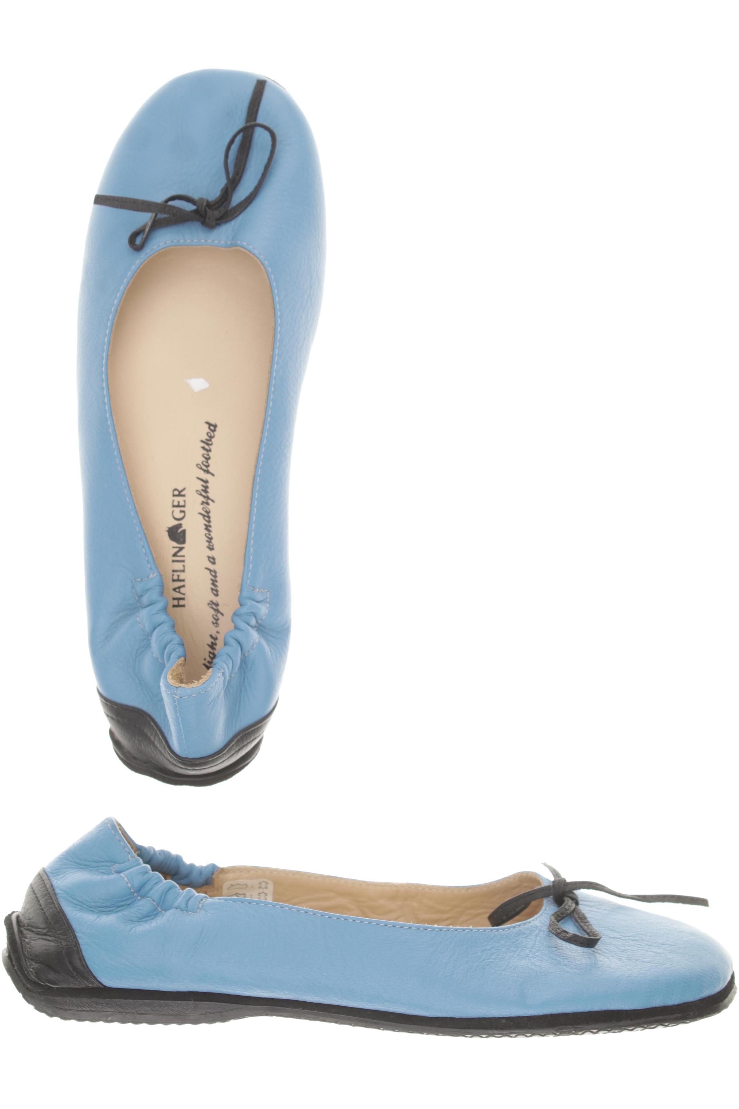 

Haflinger Damen Ballerinas, blau, Gr. 39