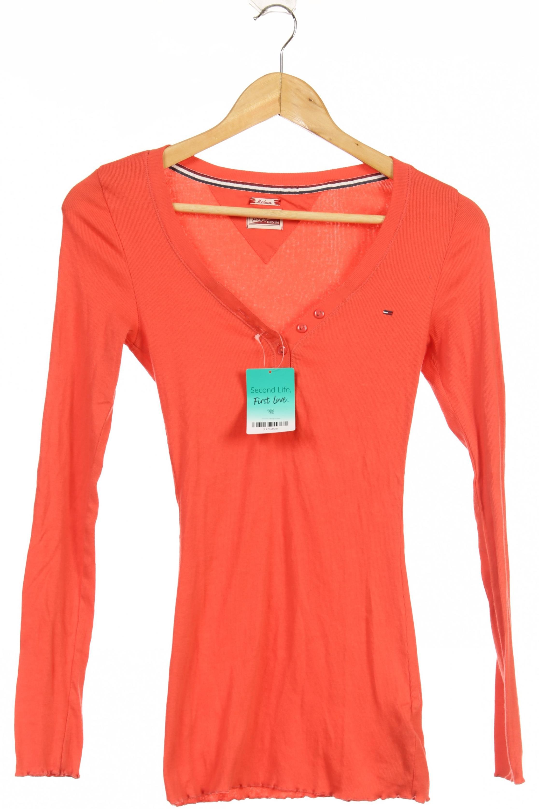 

Hilfiger Denim Damen Langarmshirt, rot, Gr.