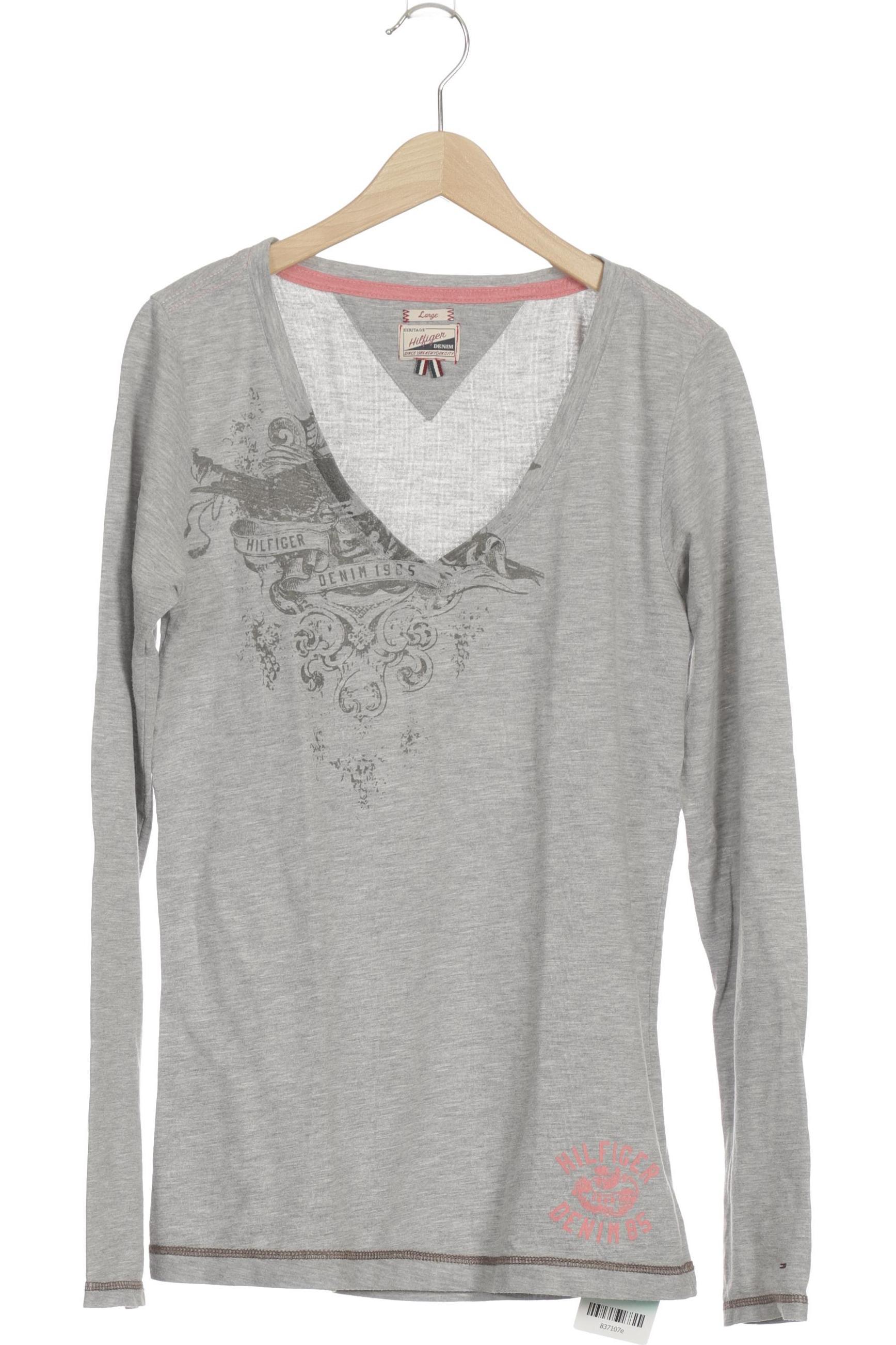 

Hilfiger Denim Damen Langarmshirt, grau, Gr.