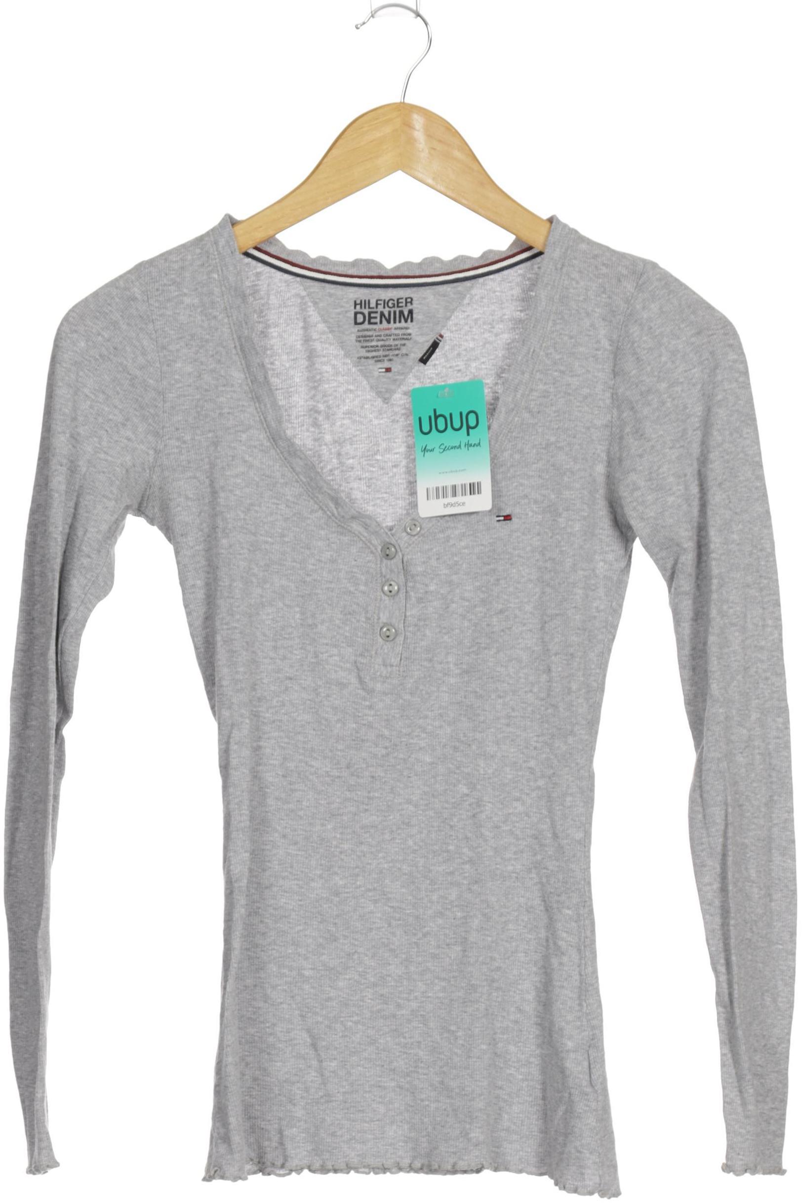 

Hilfiger Denim Damen Langarmshirt, grau, Gr.
