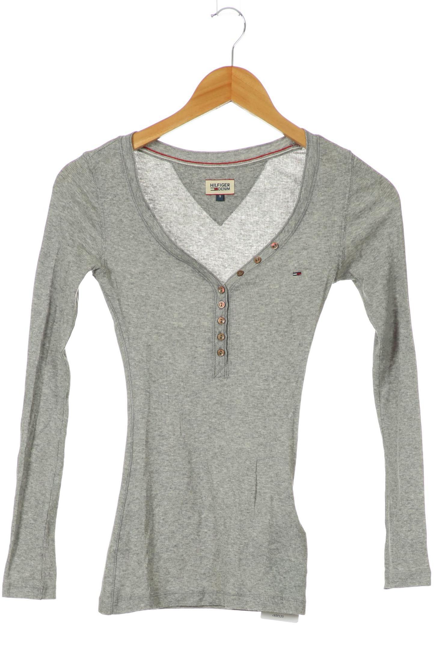 

Hilfiger Denim Damen Langarmshirt, grau, Gr.