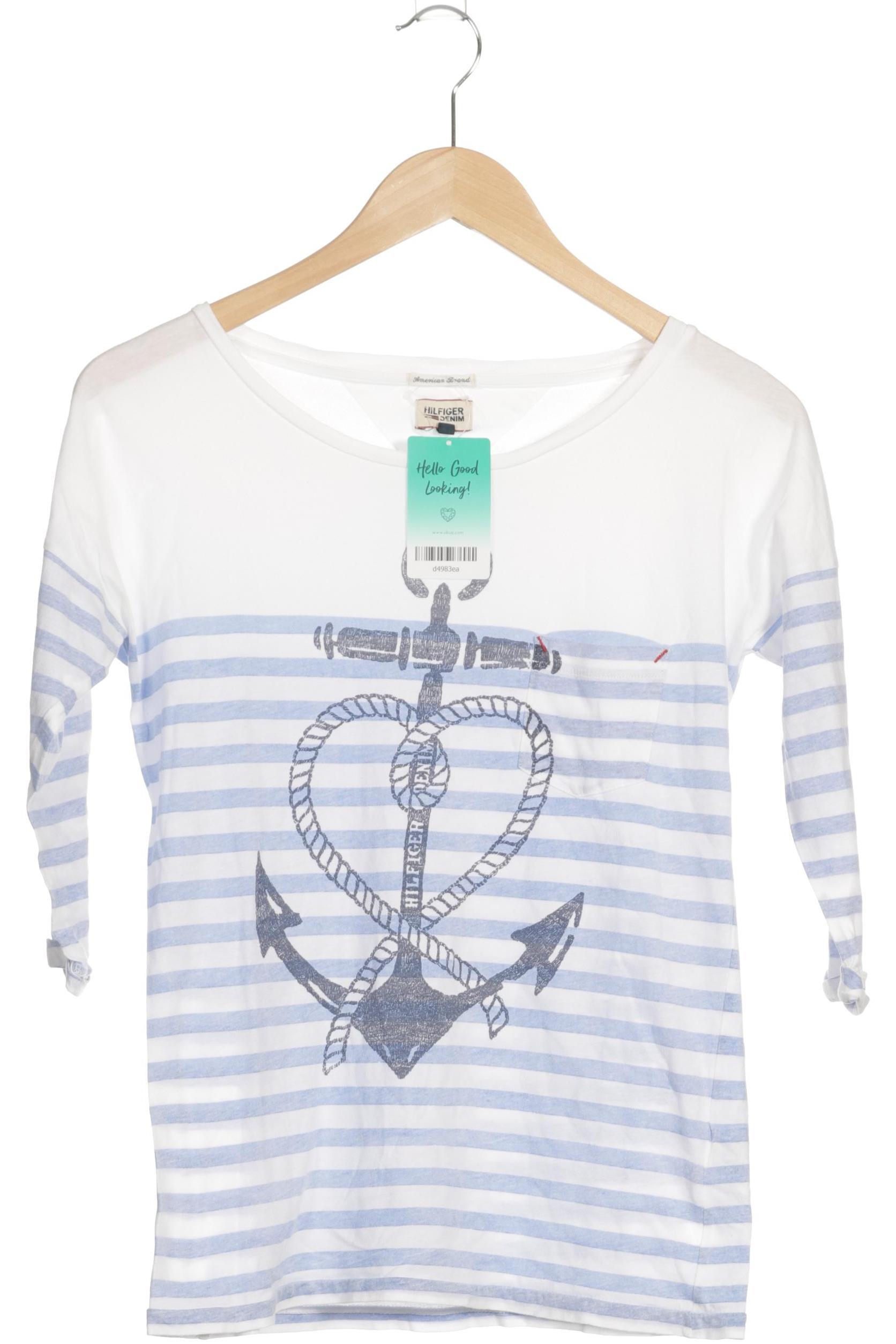 

Hilfiger Denim Damen Langarmshirt, weiß, Gr.