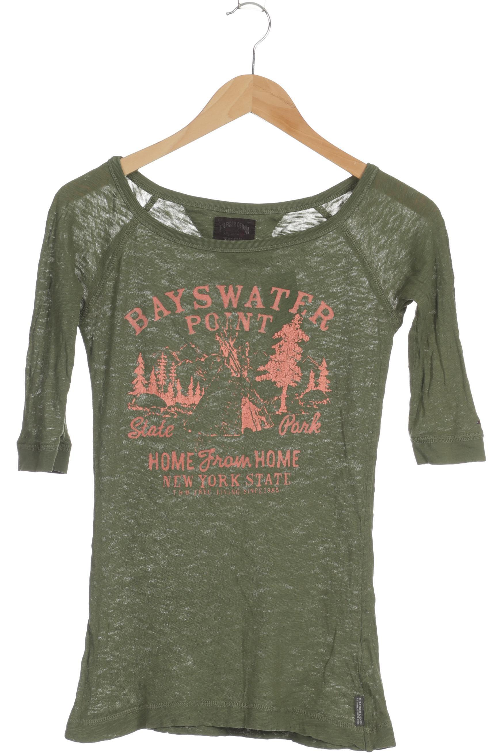 

Hilfiger Denim Damen Langarmshirt, grün, Gr.