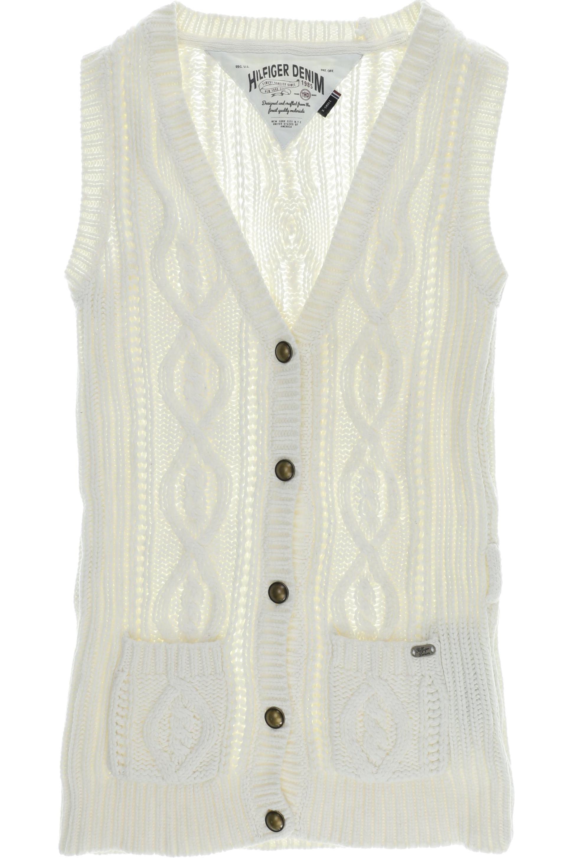 

Hilfiger Denim Damen Strickjacke, weiß, Gr.