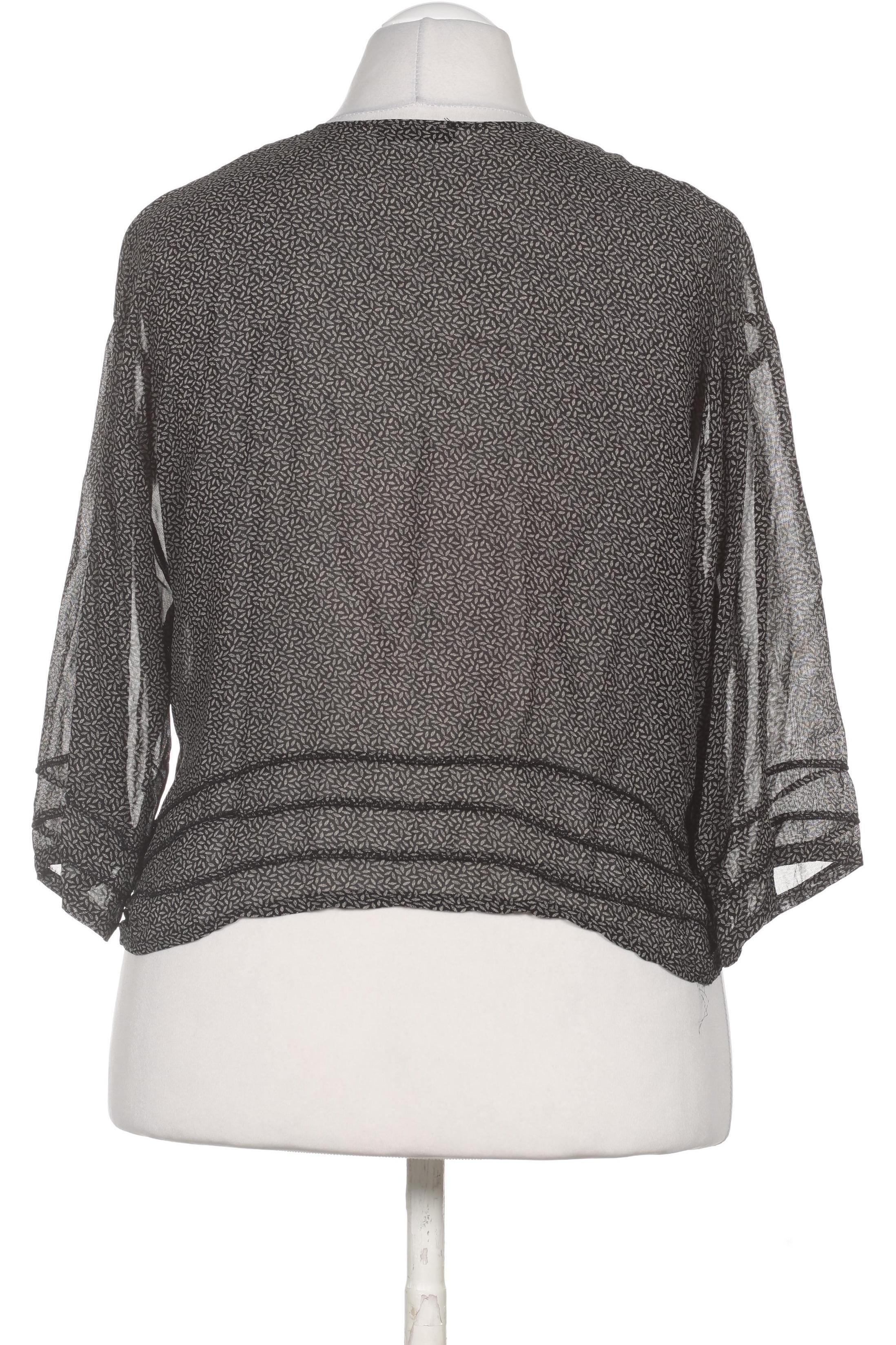 

Hopsack Damen Bluse, schwarz, Gr.