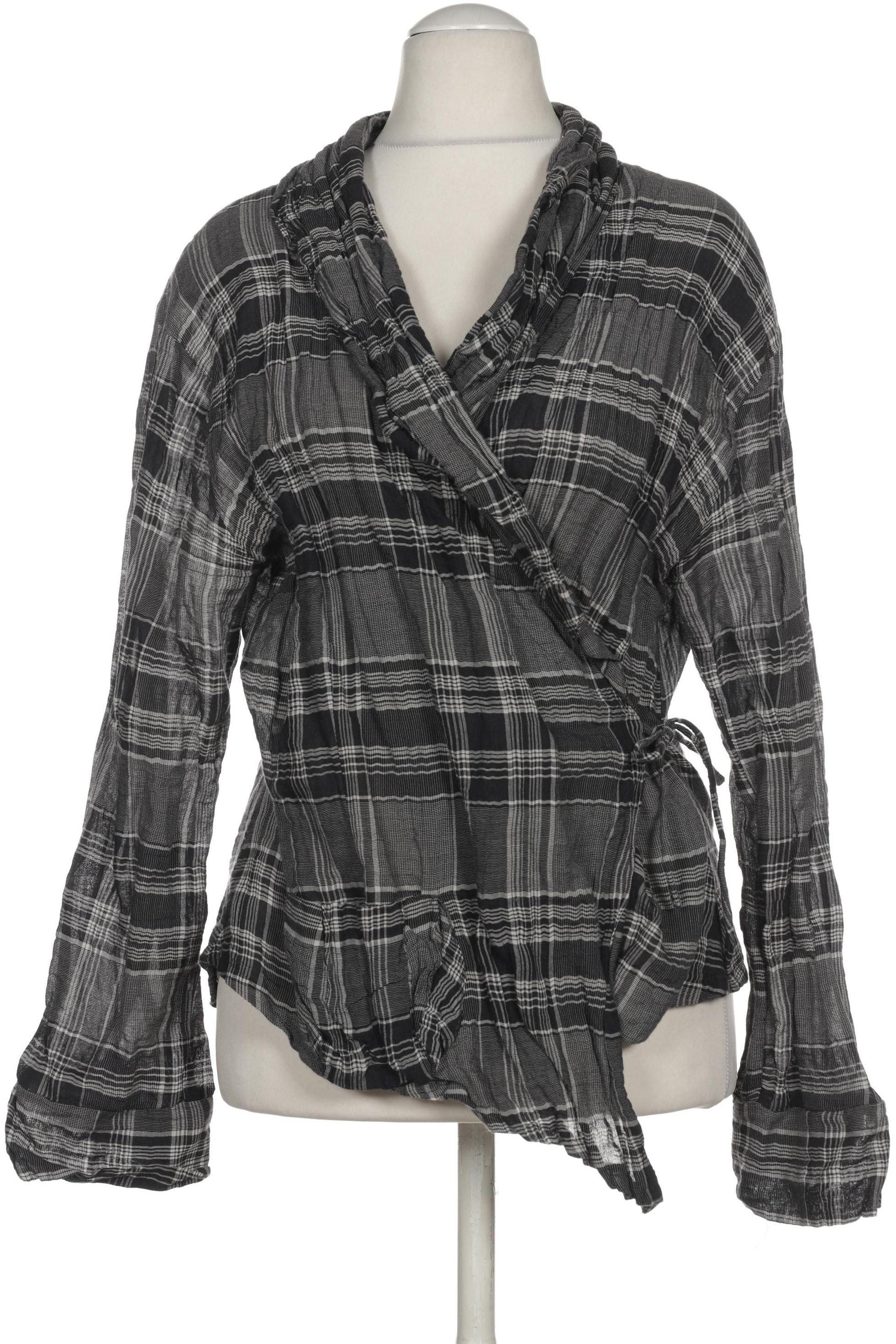 

Hopsack Damen Bluse, grau, Gr.