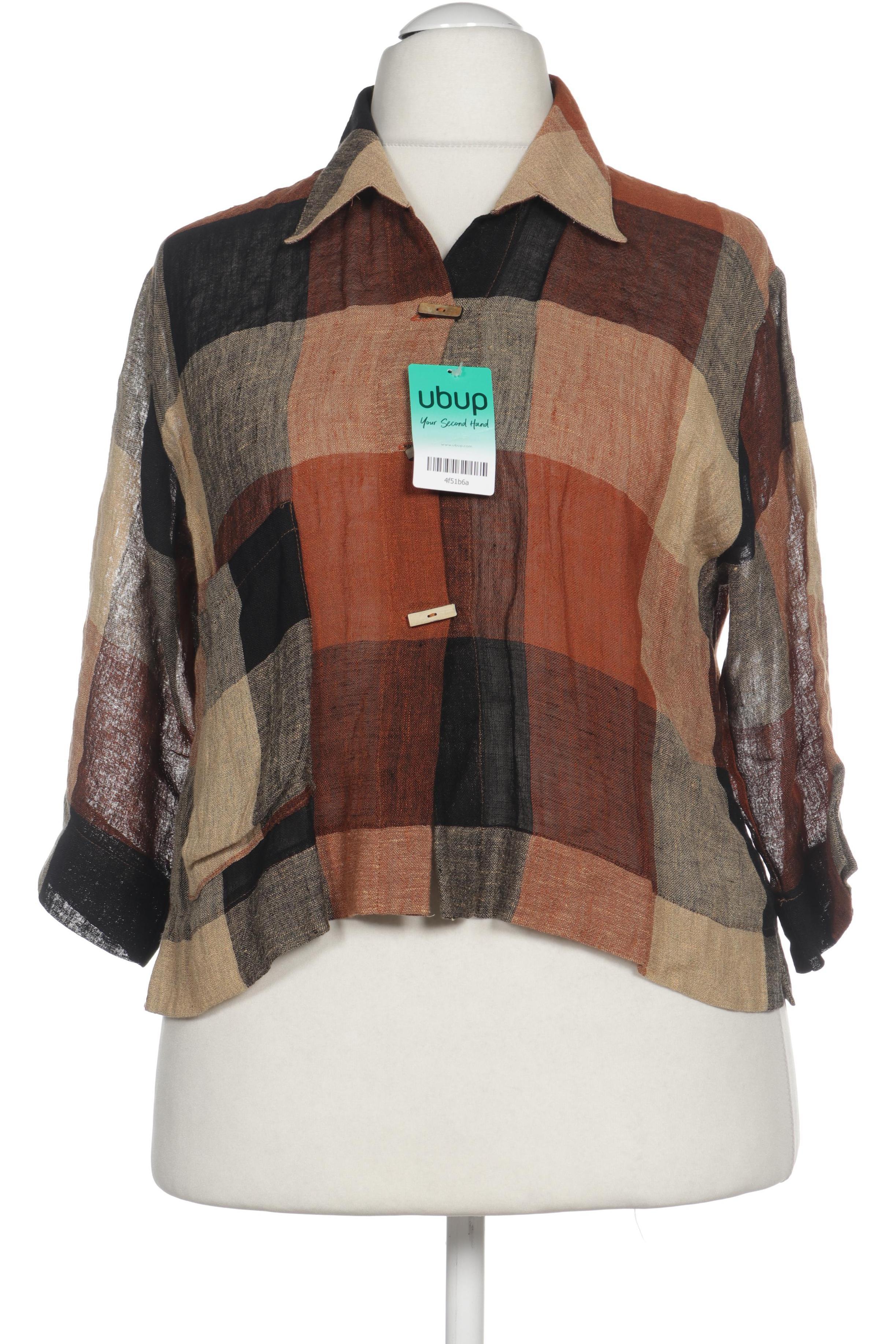 

Hopsack Damen Bluse, braun, Gr.