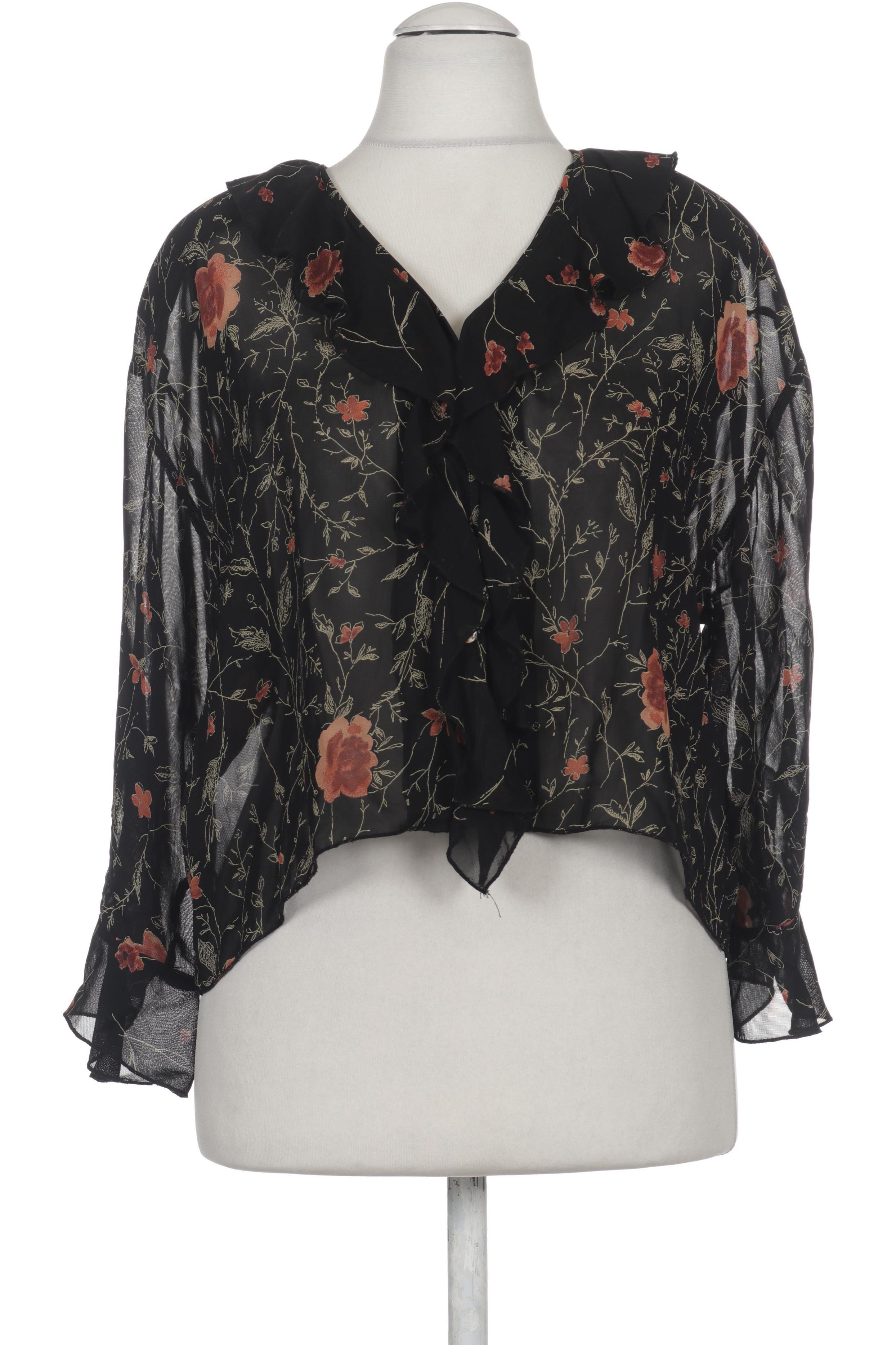 

Hopsack Damen Bluse, schwarz, Gr.