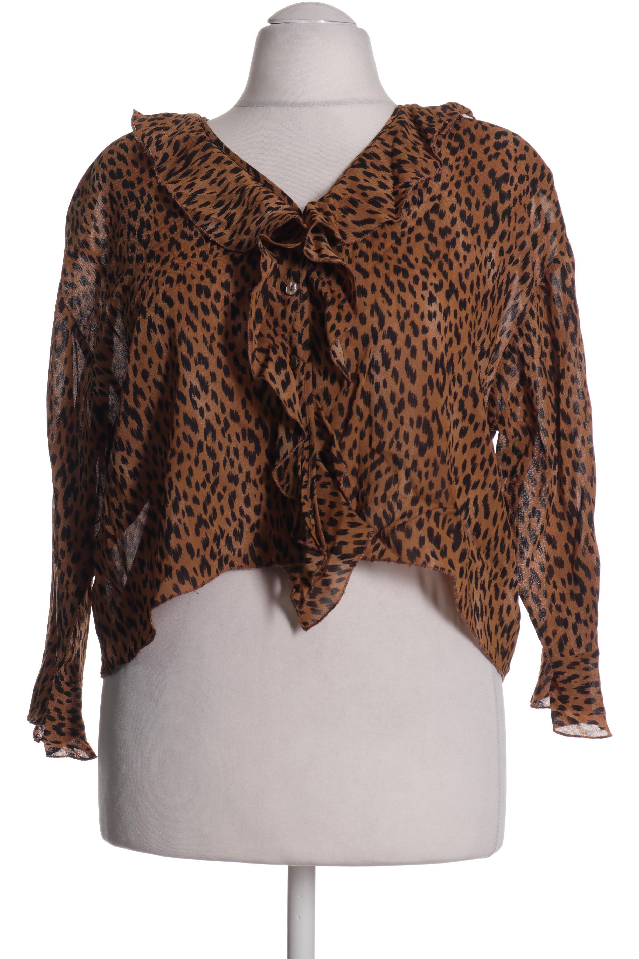 

Hopsack Damen Bluse, braun, Gr.