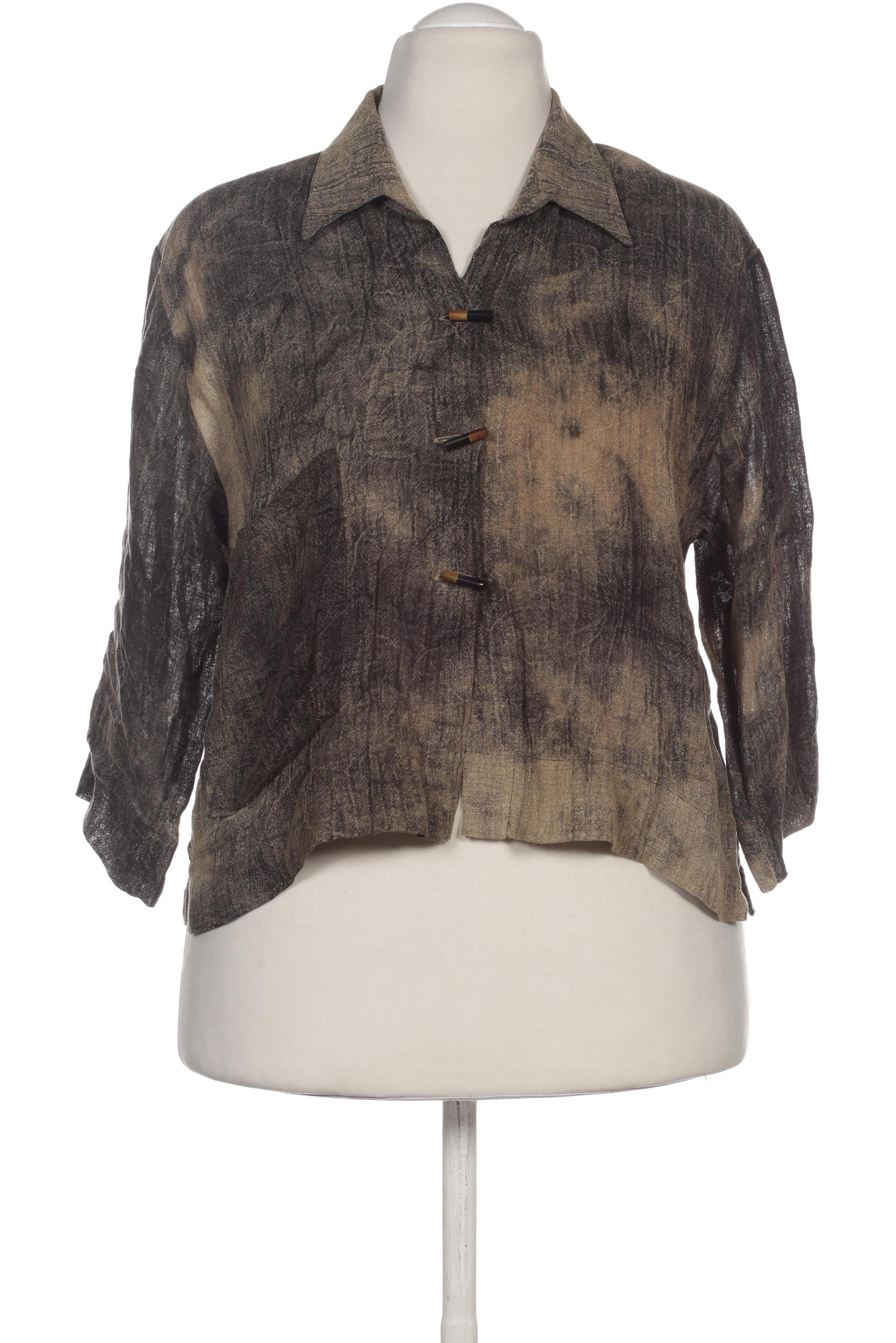 

Hopsack Damen Bluse, braun, Gr.