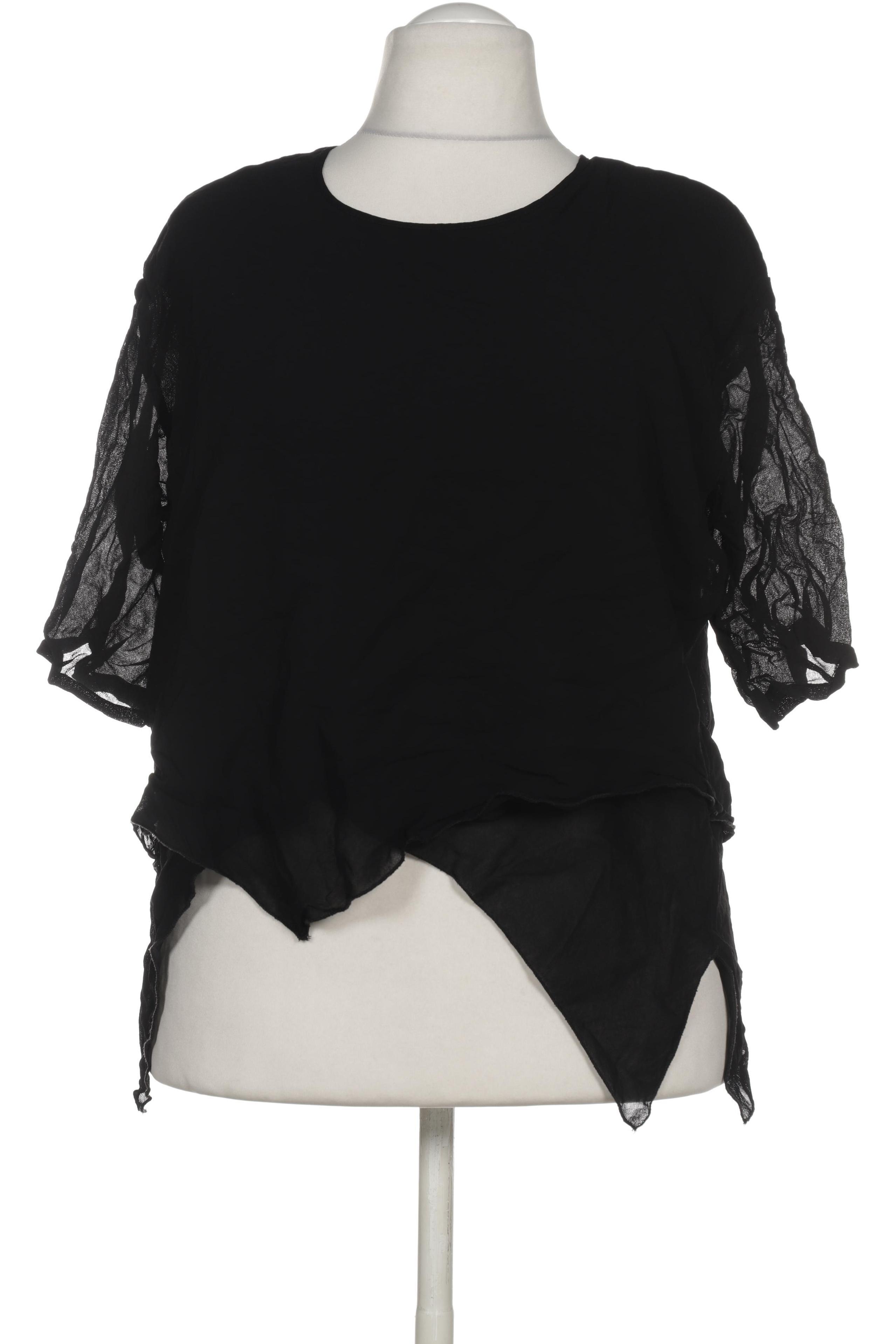 

Hopsack Damen Bluse, schwarz, Gr.