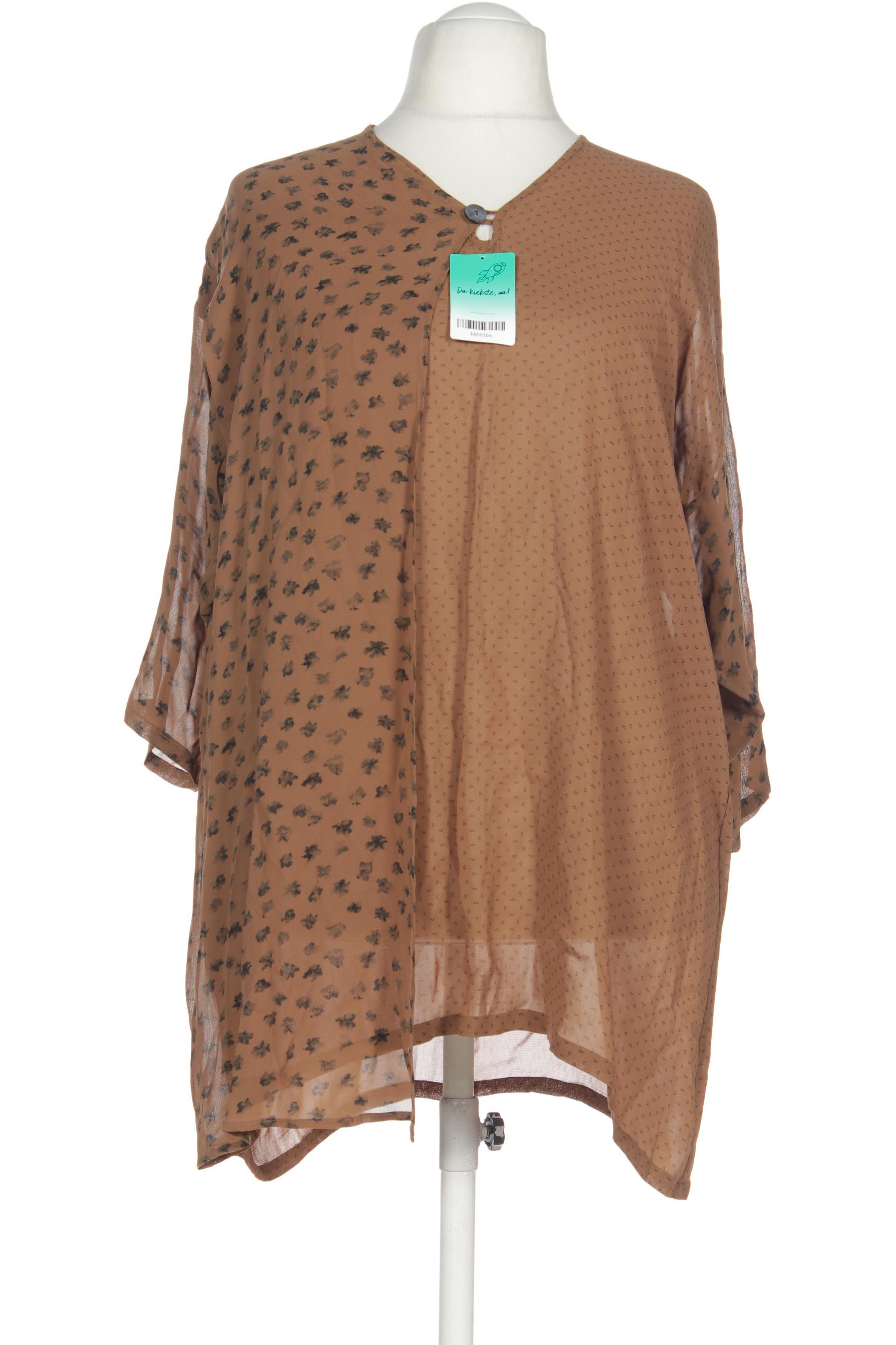 

Hopsack Damen Bluse, braun, Gr.