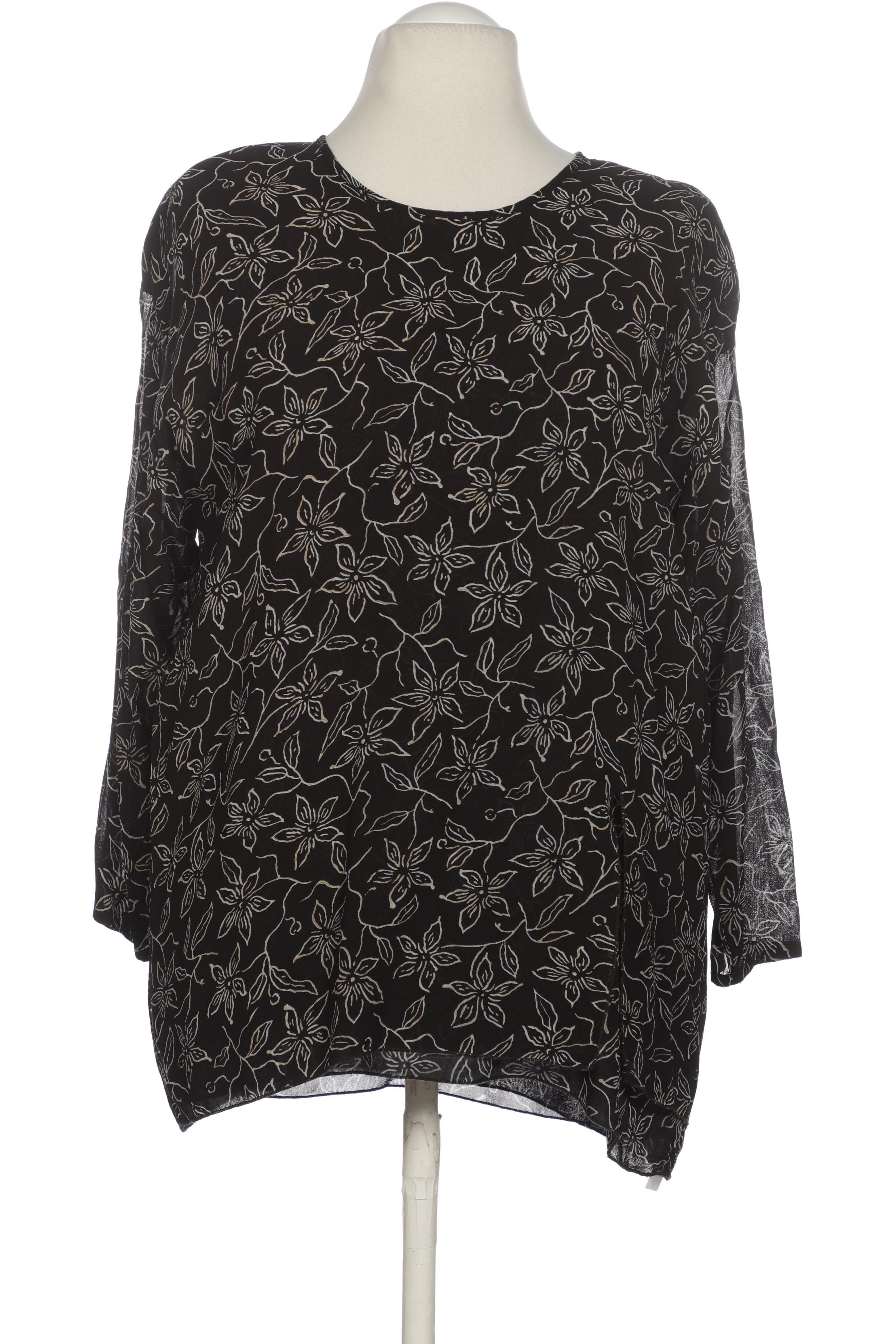 

Hopsack Damen Bluse, schwarz, Gr.