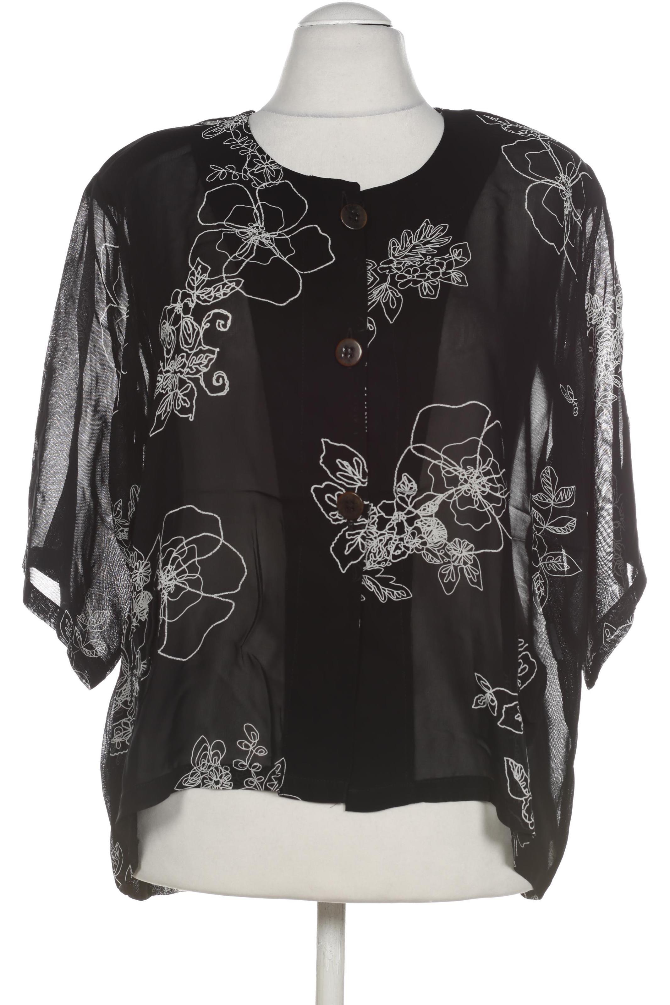 

Hopsack Damen Bluse, schwarz, Gr.