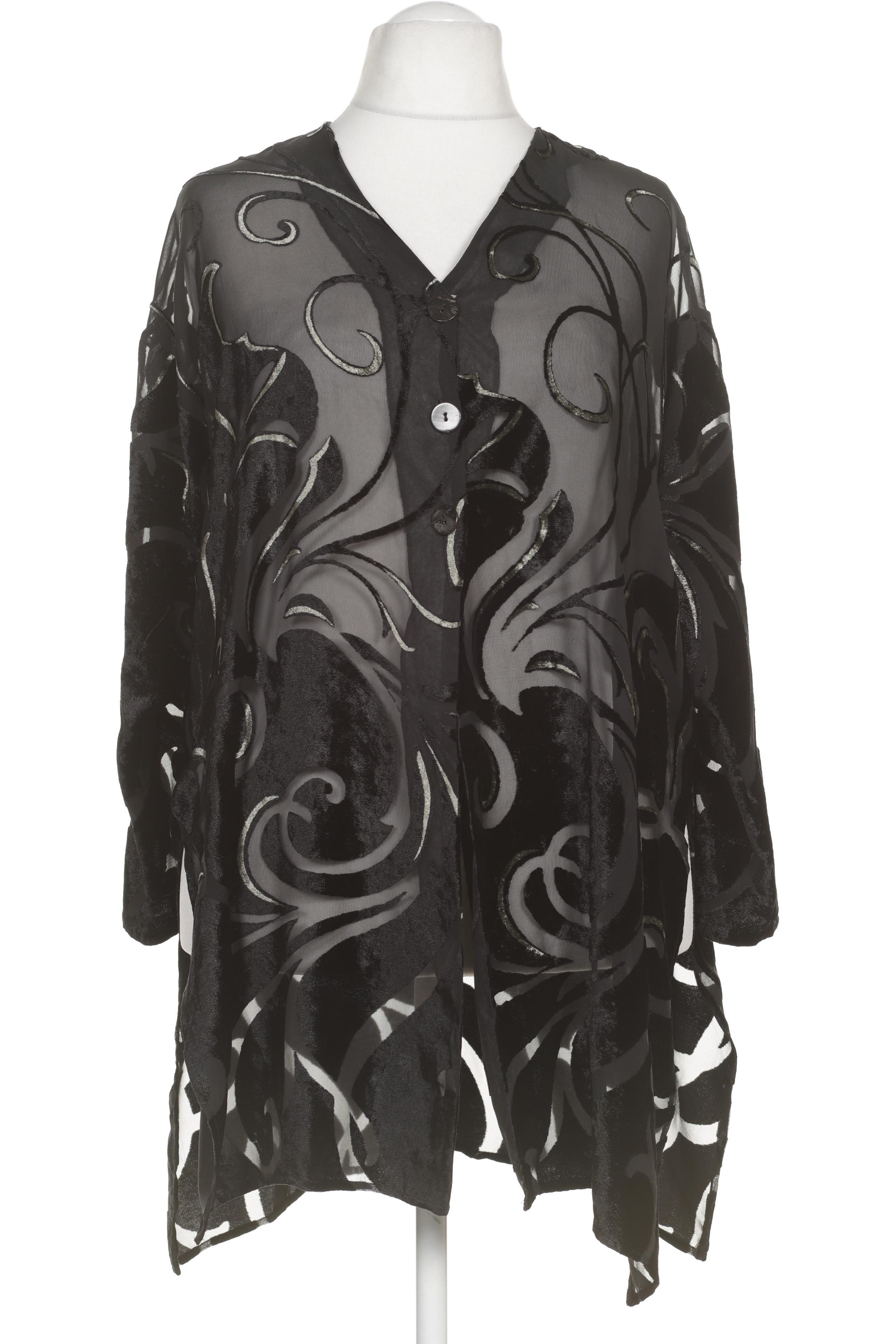 

Hopsack Damen Bluse, schwarz, Gr.