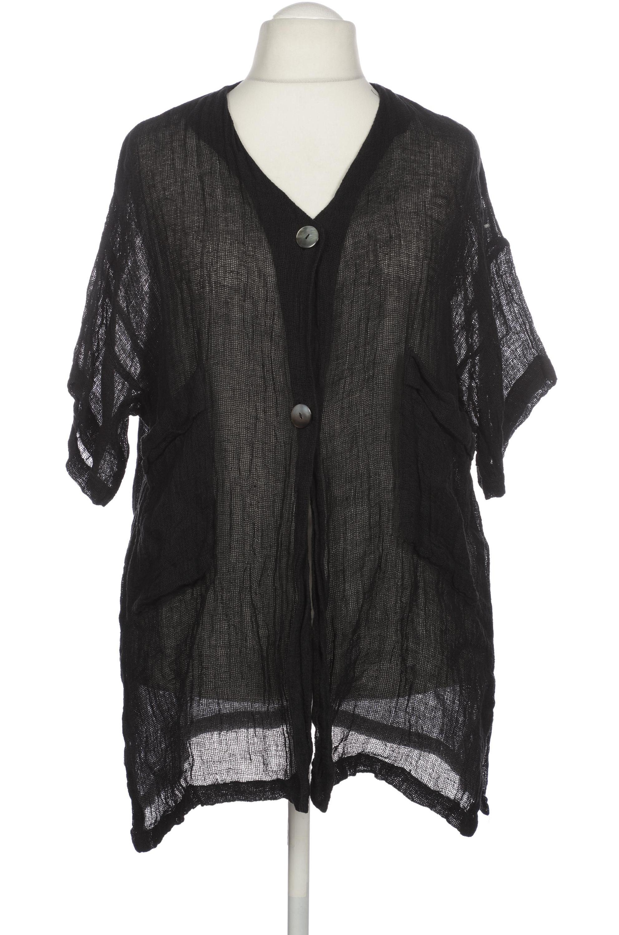 

Hopsack Damen Strickjacke, schwarz, Gr.