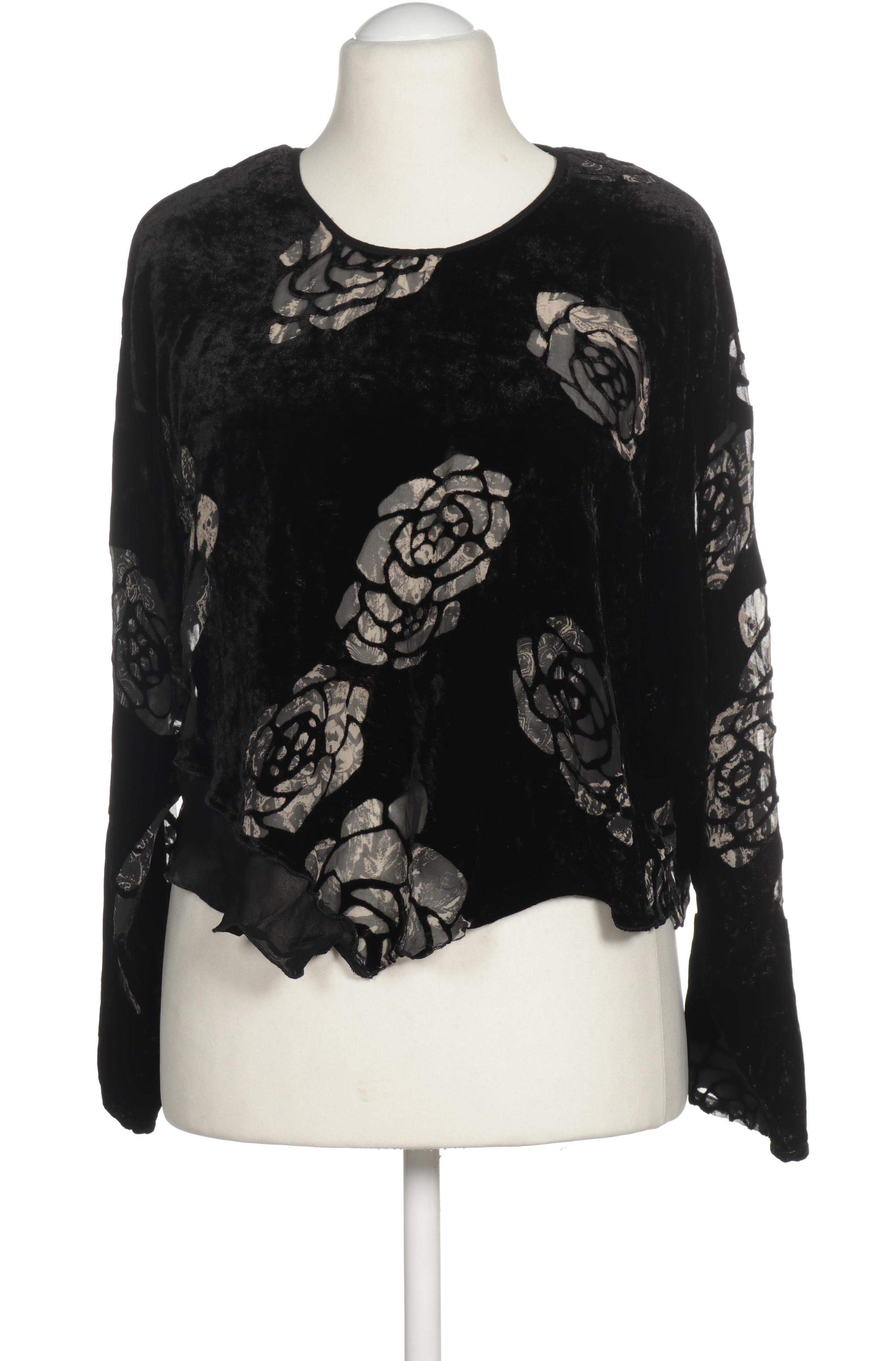 

Hopsack Damen Langarmshirt, schwarz, Gr.