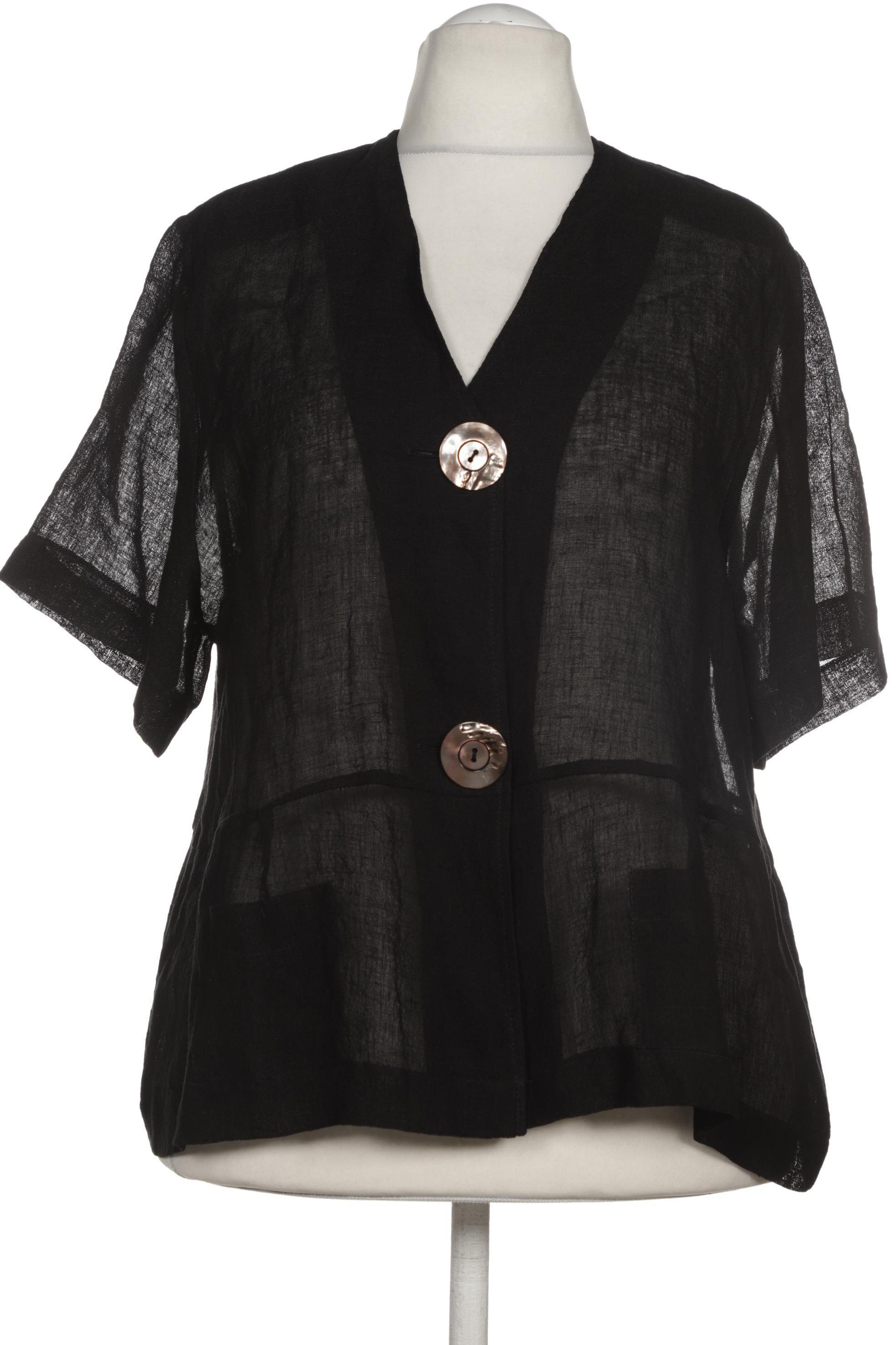 

Hopsack Damen Bluse, schwarz, Gr.