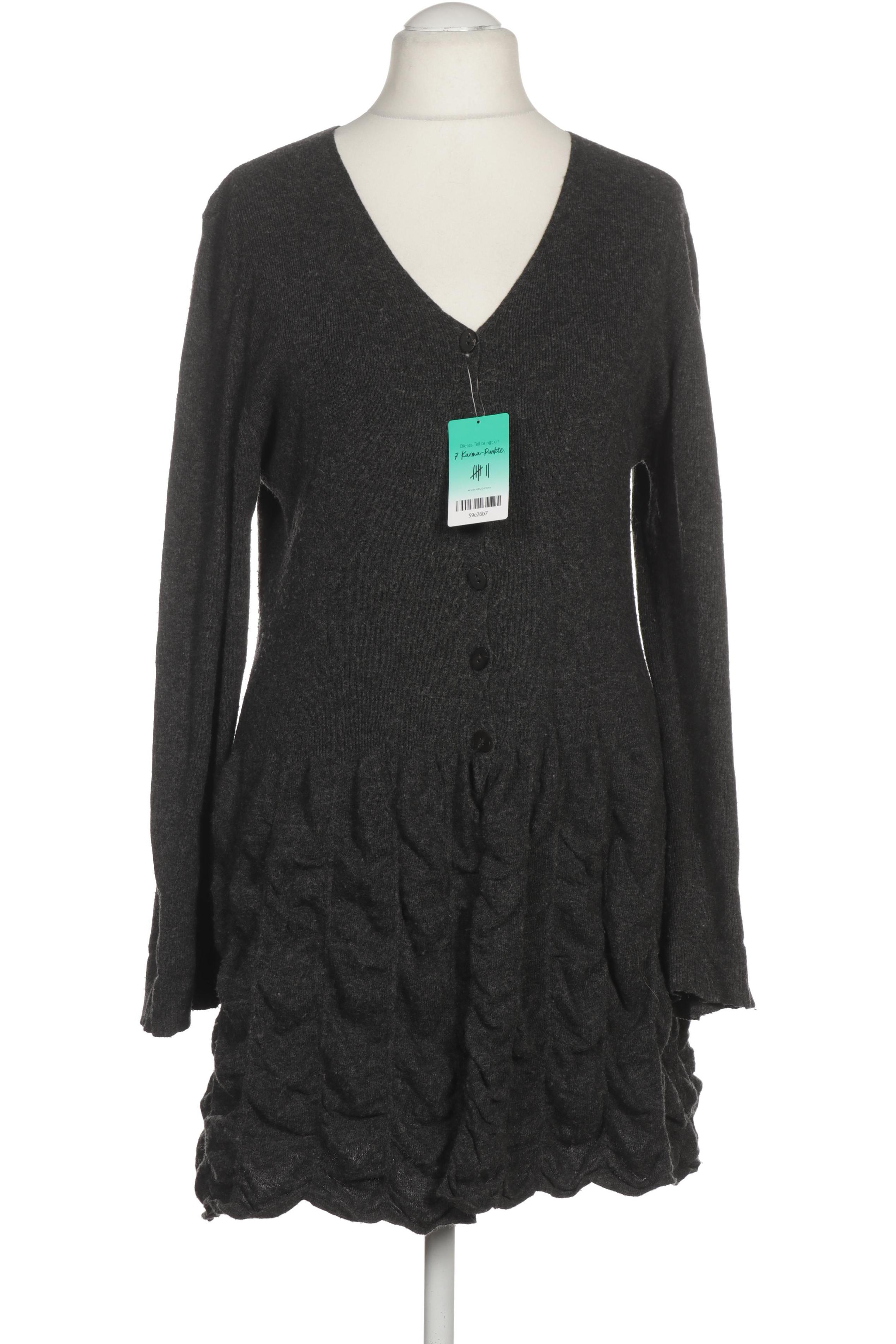 

Hopsack Damen Strickjacke, grau, Gr.