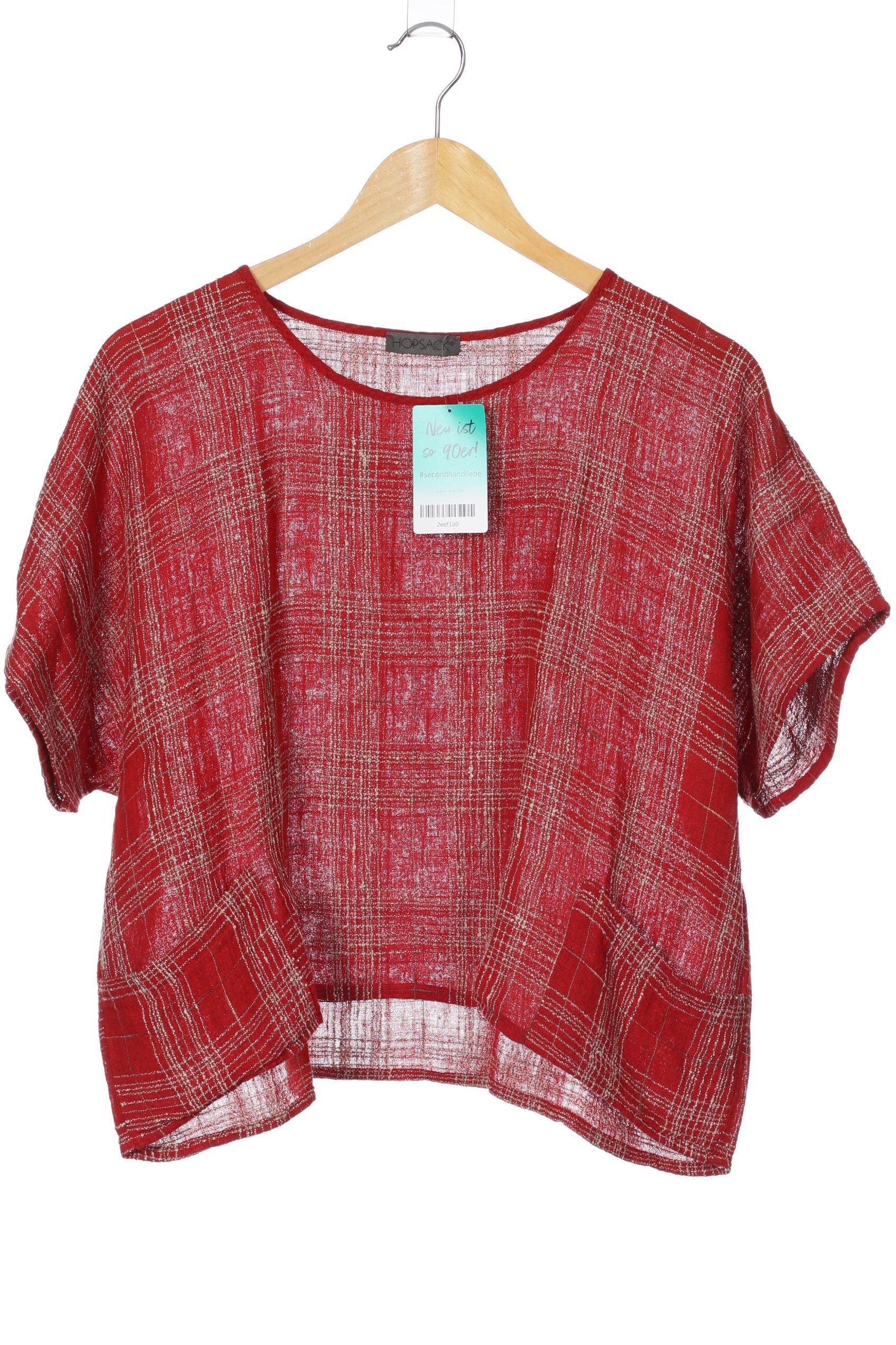 

Hopsack Damen Bluse, rot, Gr.