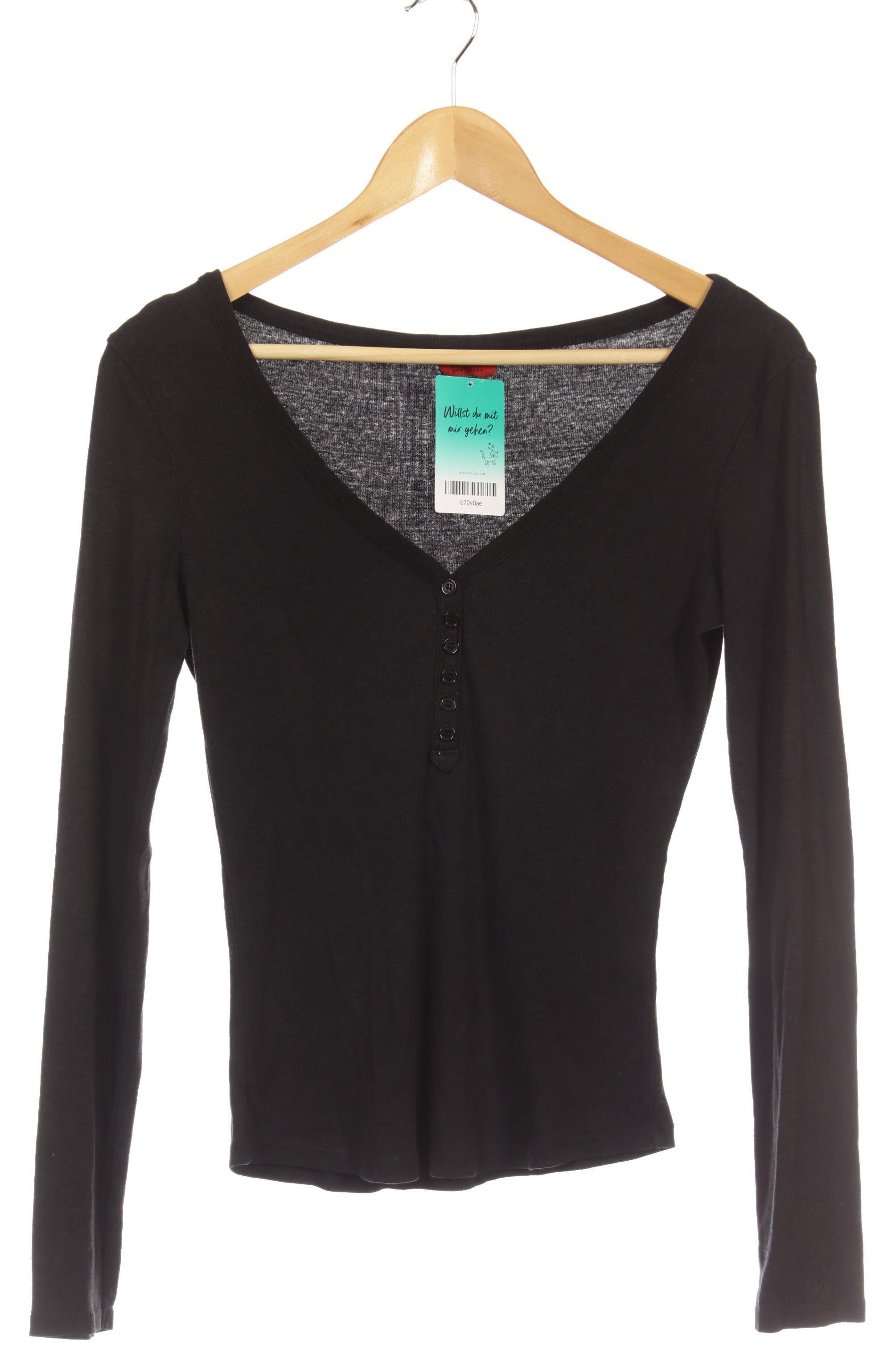

Hugo by Hugo Boss Damen Langarmshirt, schwarz, Gr.