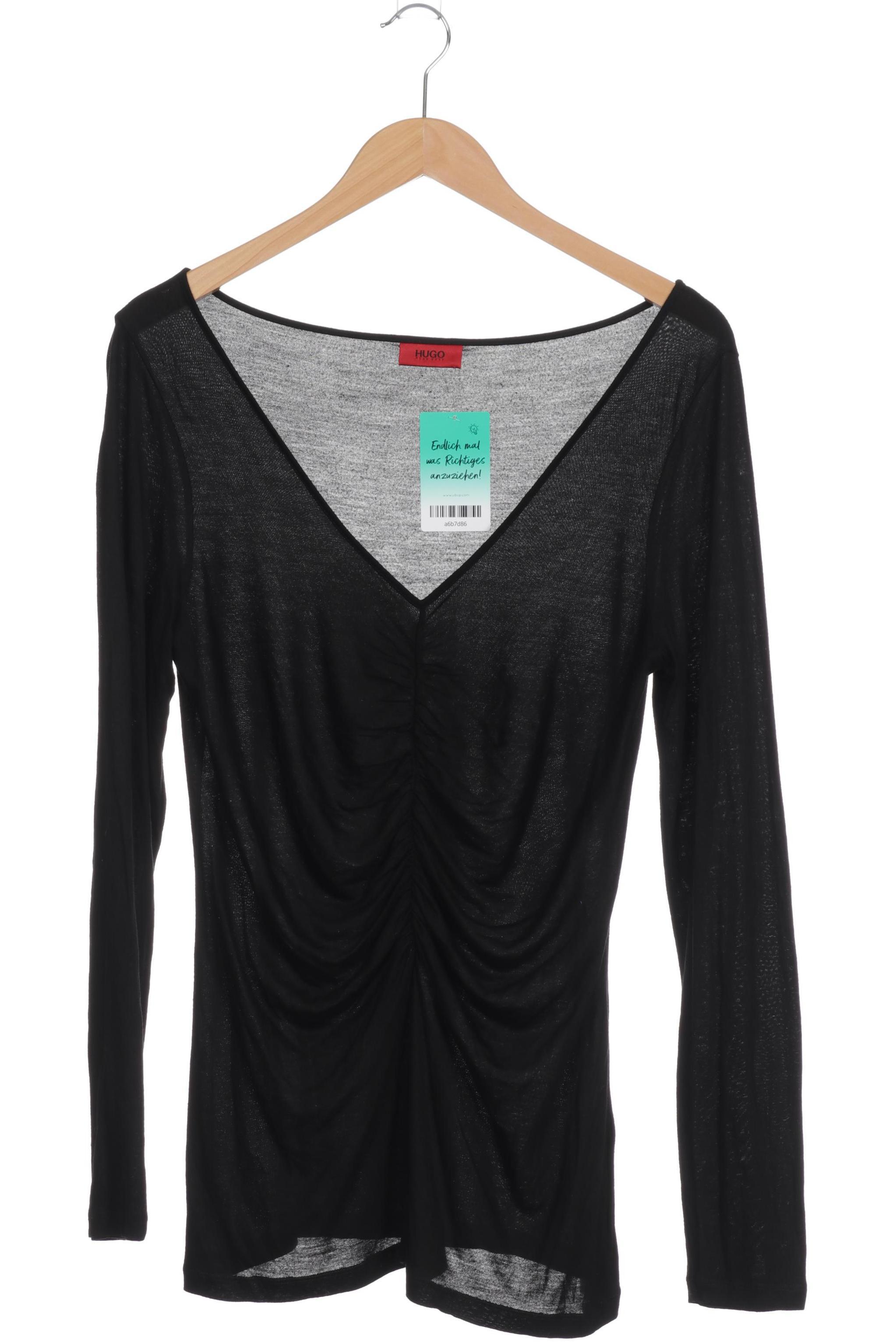 

Hugo by Hugo Boss Damen Langarmshirt, schwarz, Gr.