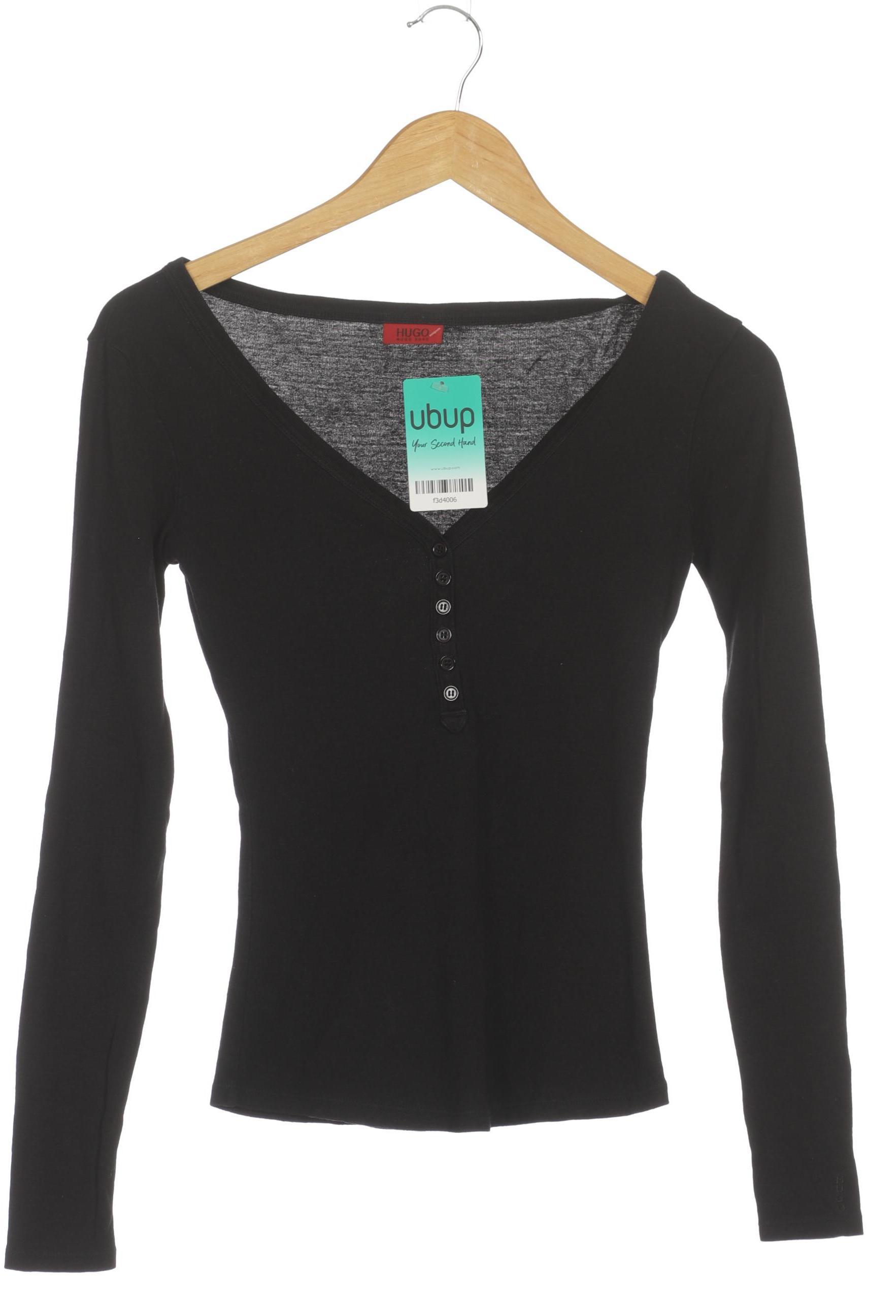 

Hugo by Hugo Boss Damen Langarmshirt, schwarz, Gr.