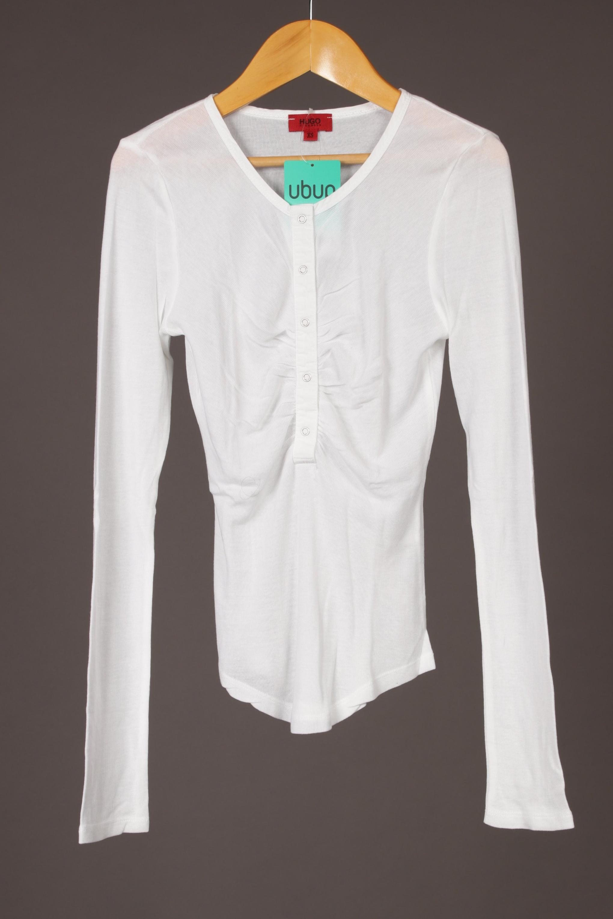 

Hugo by Hugo Boss Damen Langarmshirt, weiß, Gr.