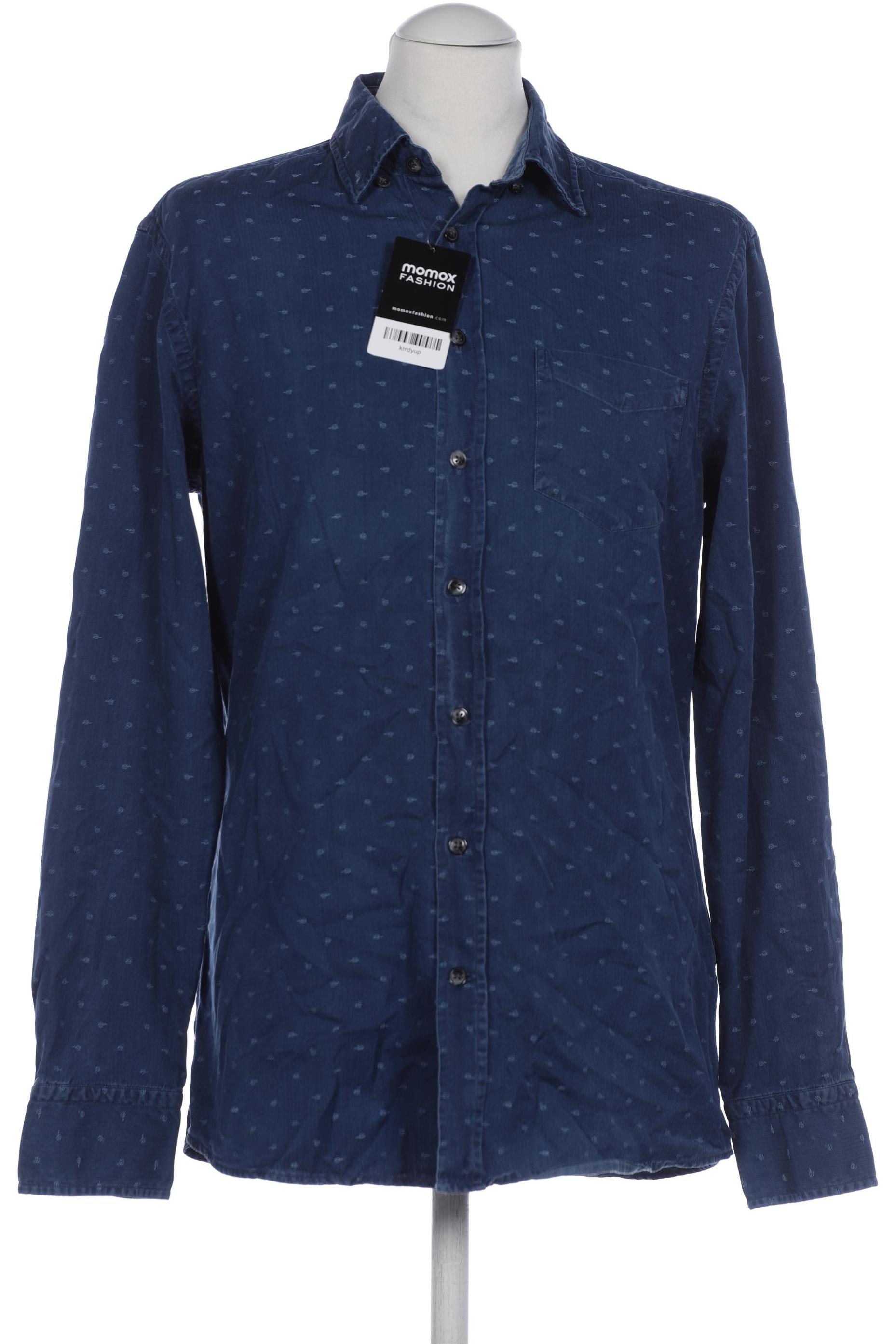

Hackett London Herren Hemd, marineblau, Gr. 48