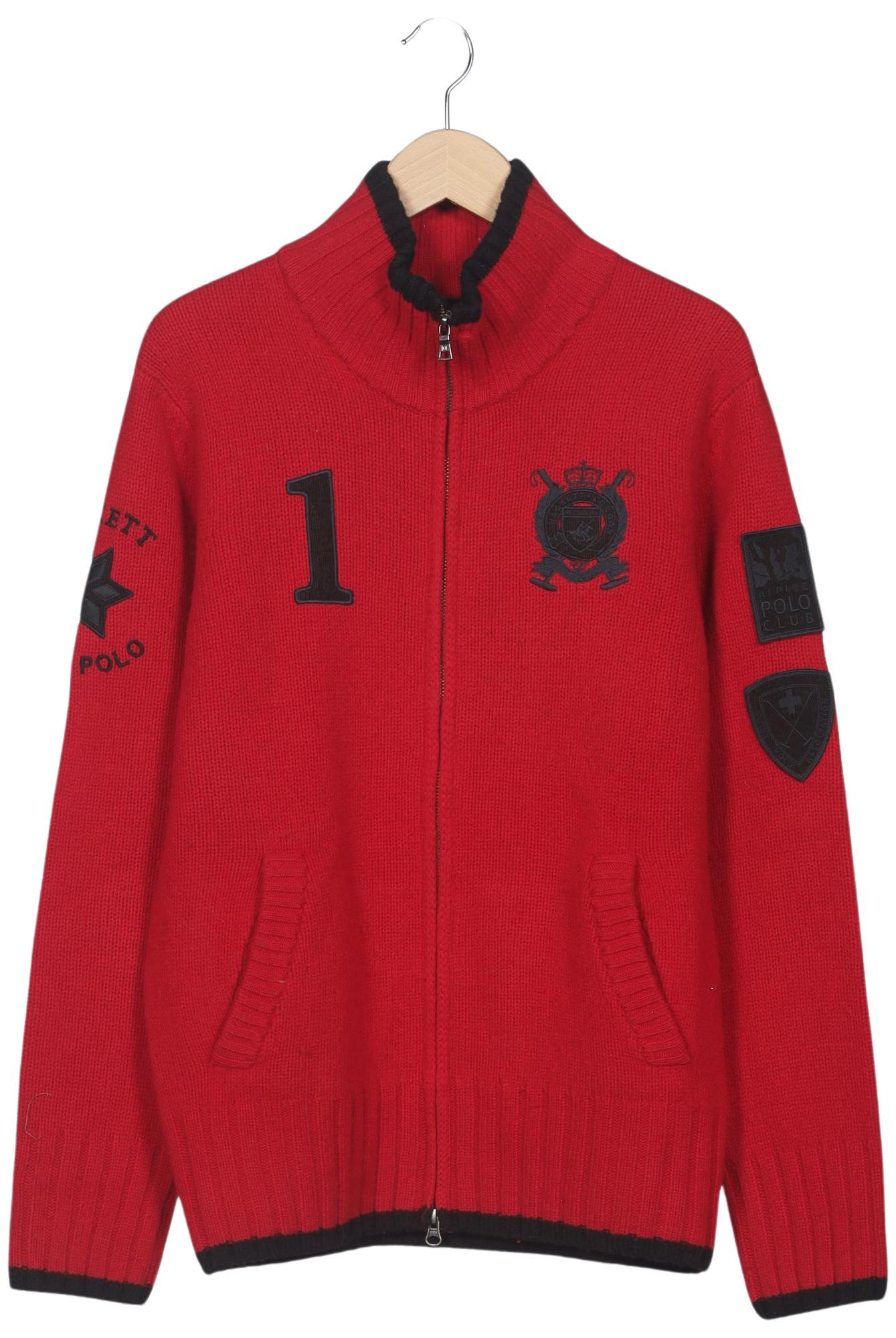 

Hackett London Herren Strickjacke, rot, Gr. 52